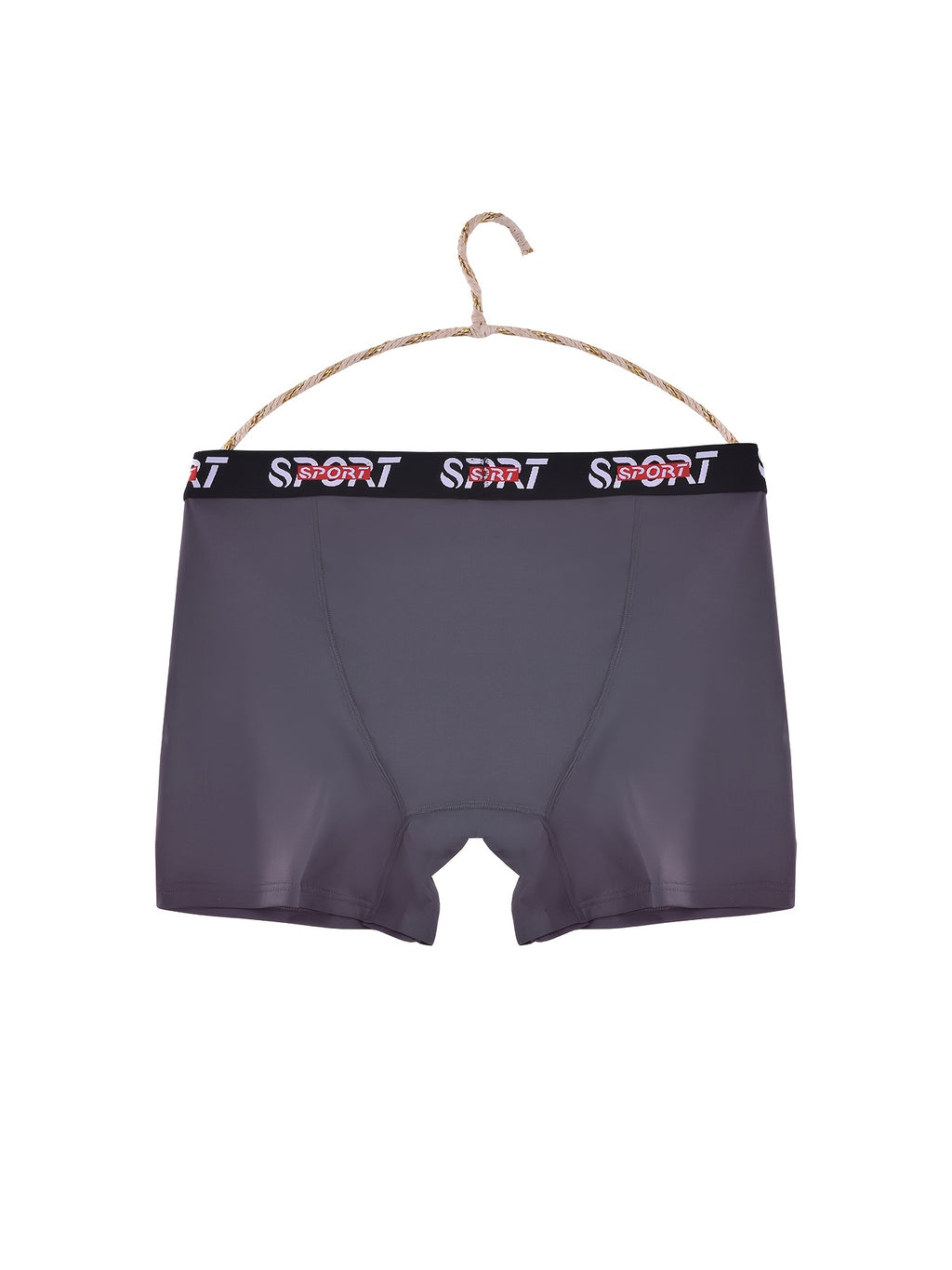 Boxer grande taille de sport microfibre homme — lot de 5, uni, assortiment S