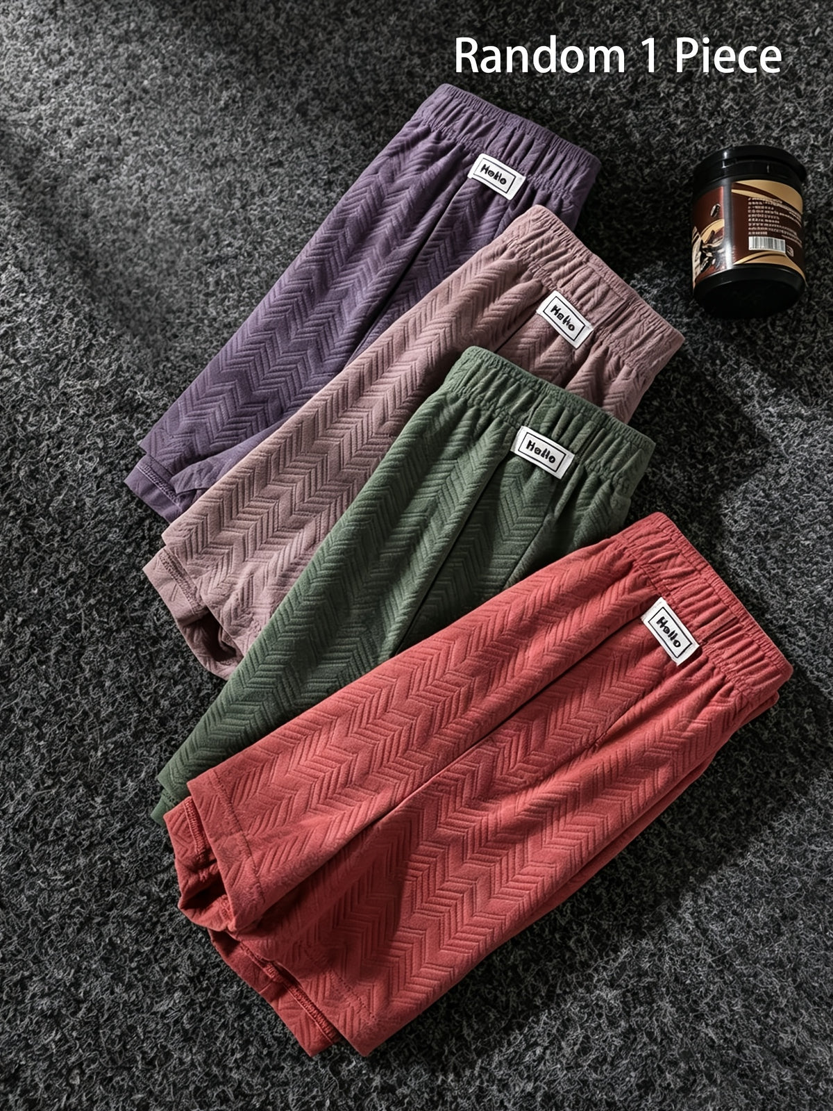 Boxer large grande taille coton homme, uni