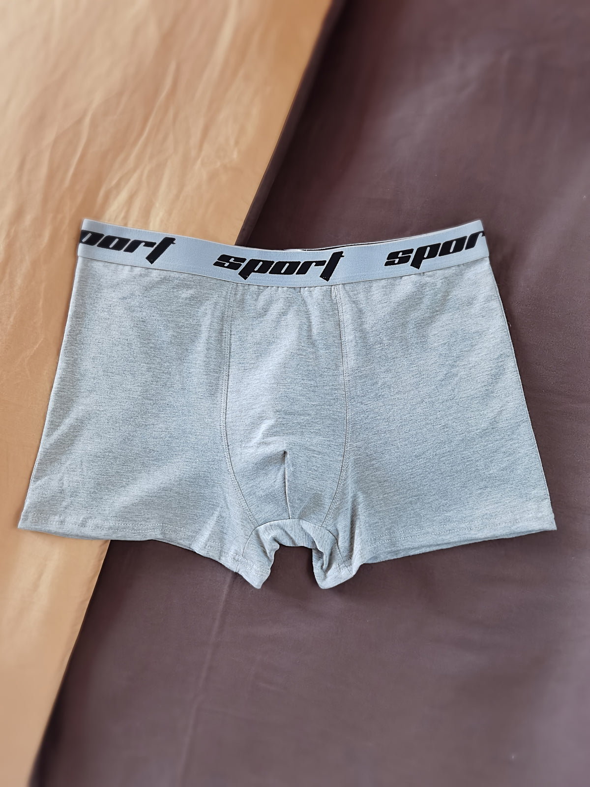 Boxer taille basse respirant coton homme — lot de 4, uni