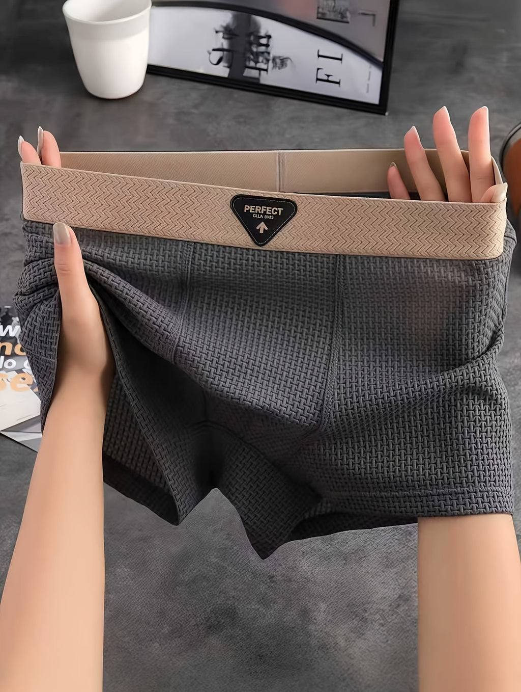 Boxer microfibre homme — lot de 8, imprimé