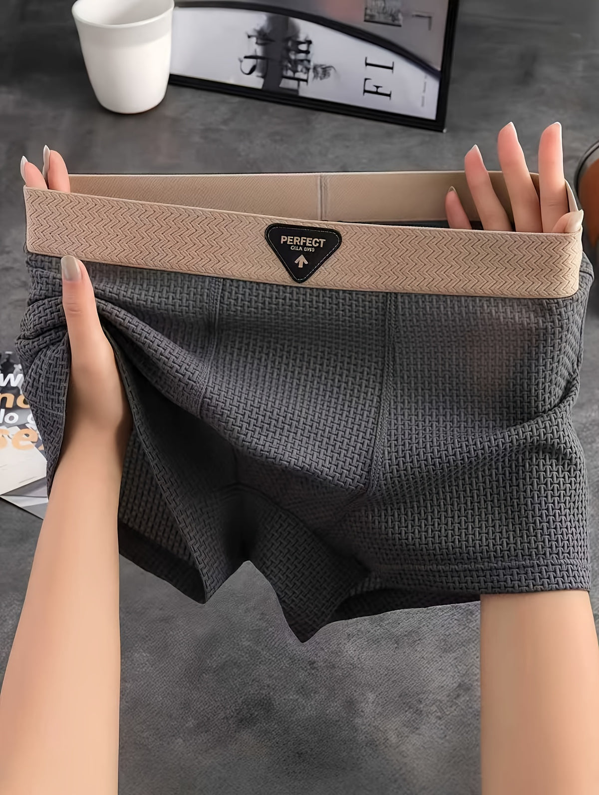 Boxer microfibre homme — lot de 8, imprimé