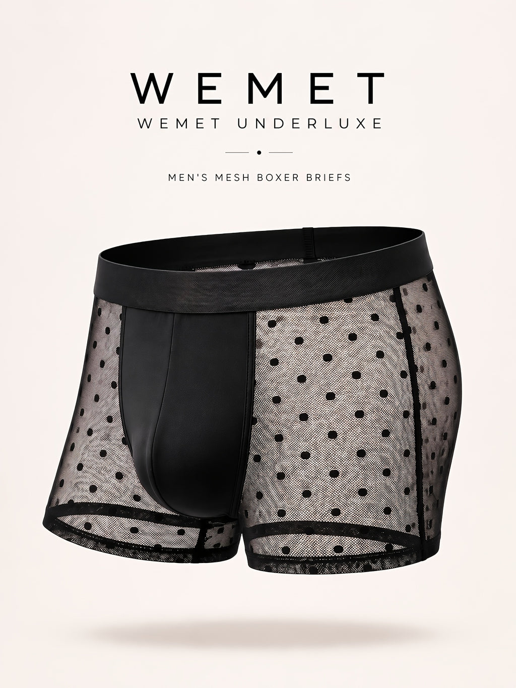 Boxer taille basse séchage rapide homme, noir