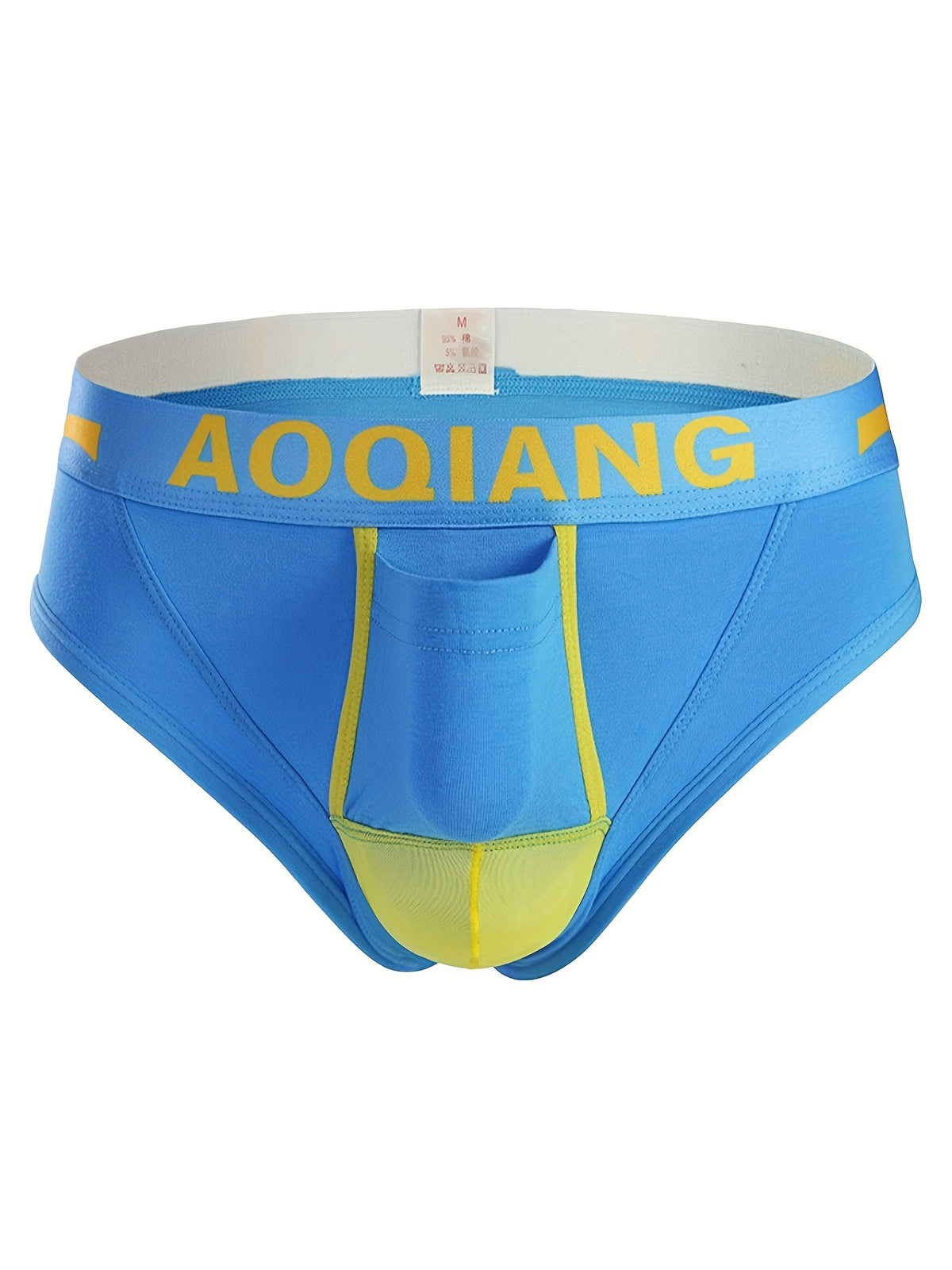 Slip respirant à poche de maintien coton homme — lot de 3, uni