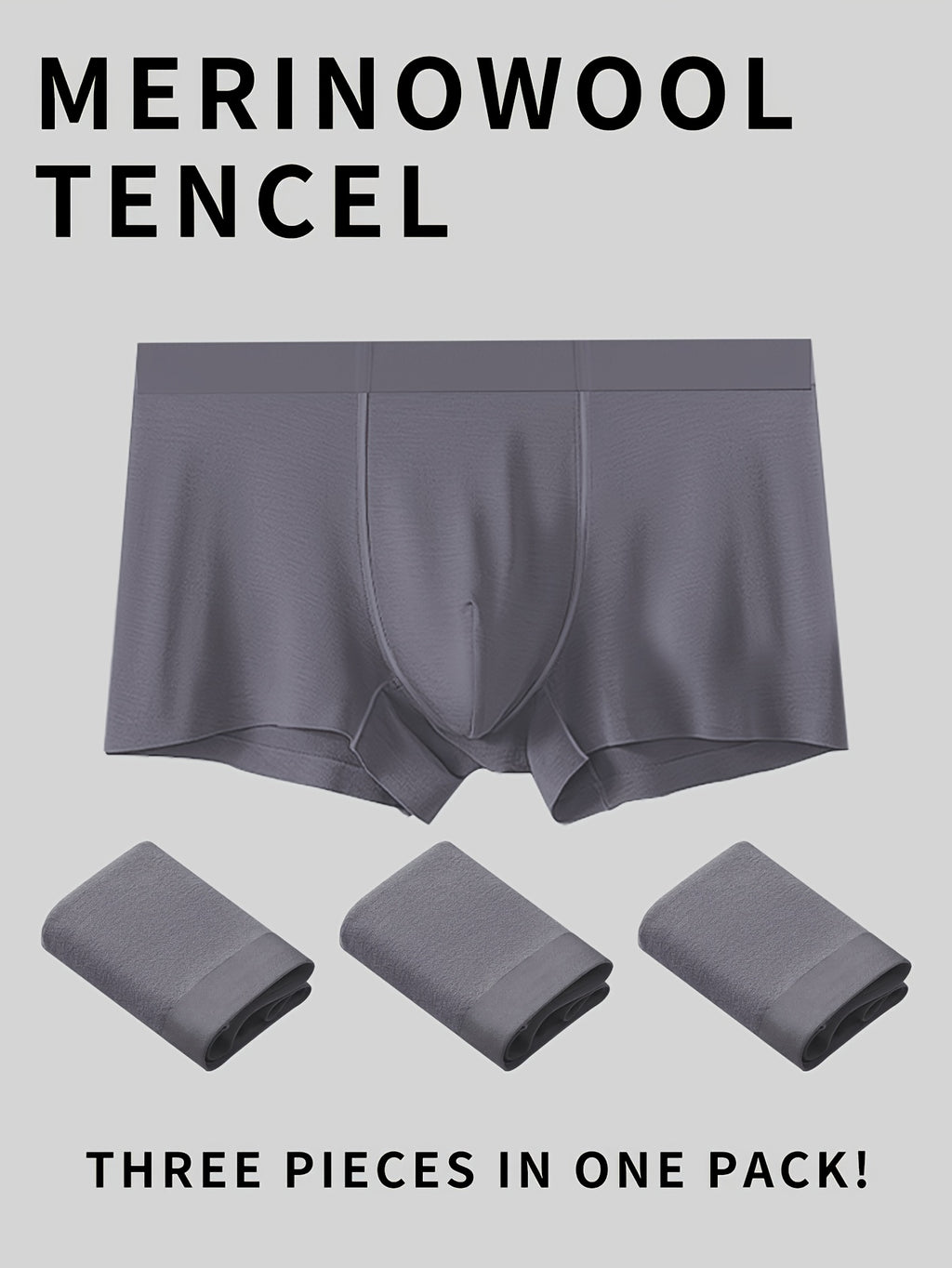 Boxer sans couture de sport homme — lot de 3