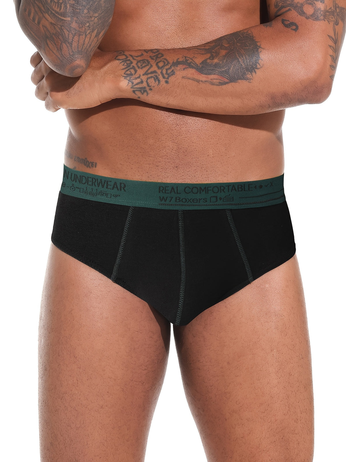Slip coton homme — lot de 10, lavable en machine, 5 % d'élasthanne