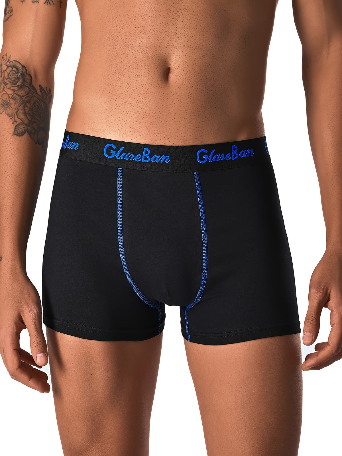 Boxer de sport coton homme — lot de 5, uni, assortiment E
