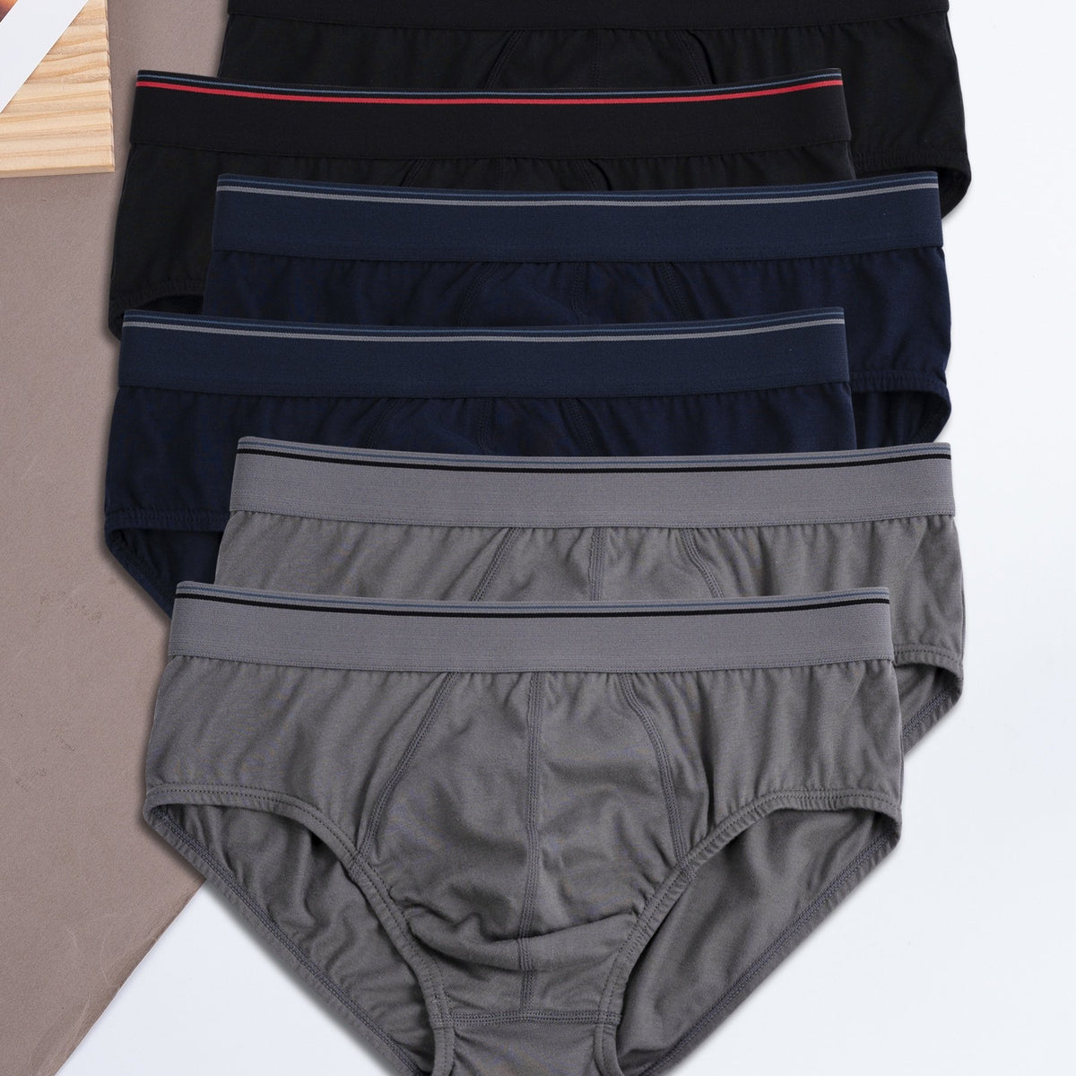 2 gris 2 bleu foncé 2 noirs