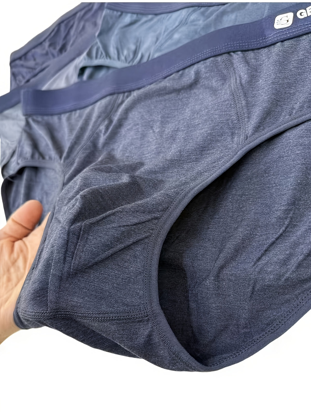 Slip respirant bambou homme — lot de 5, uni, assortiment S