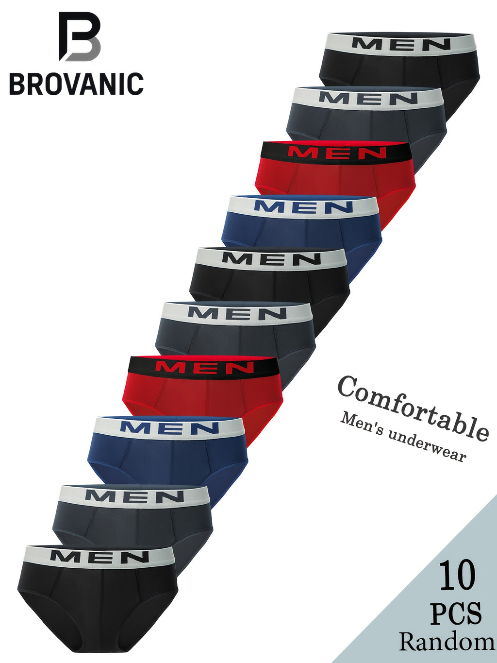 Boxer respirant microfibre homme — lot de 10, variétés assorties, variétés assorties, uni