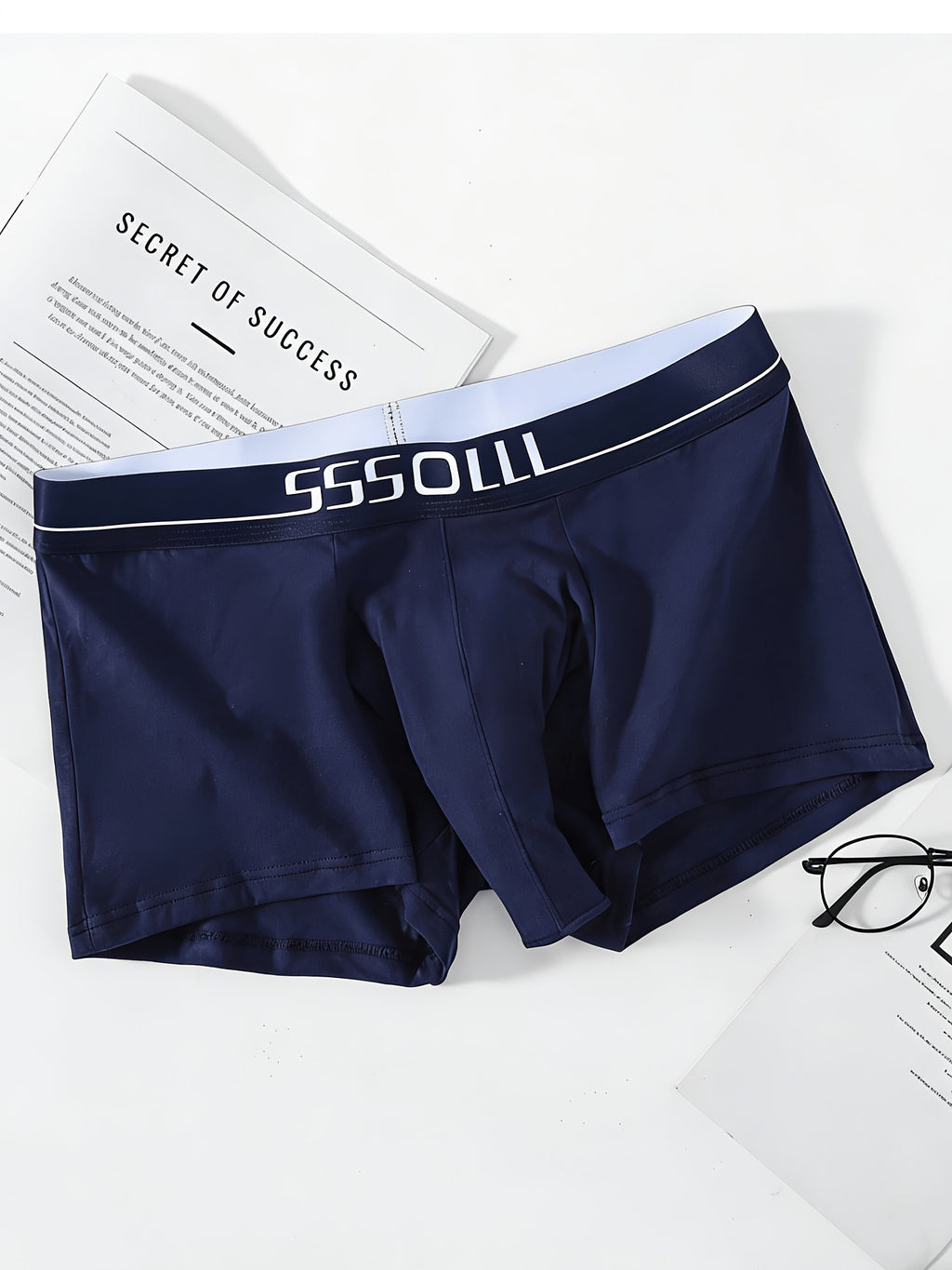 Boxer grande taille respirant coton homme — lot de 2, uni