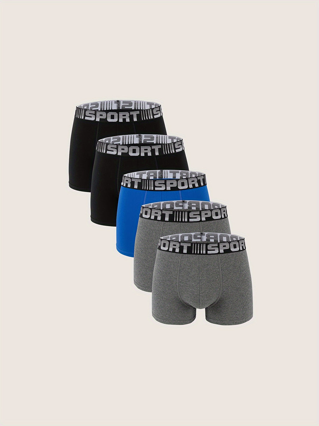Boxer respirant coton homme — lot de 10, uni