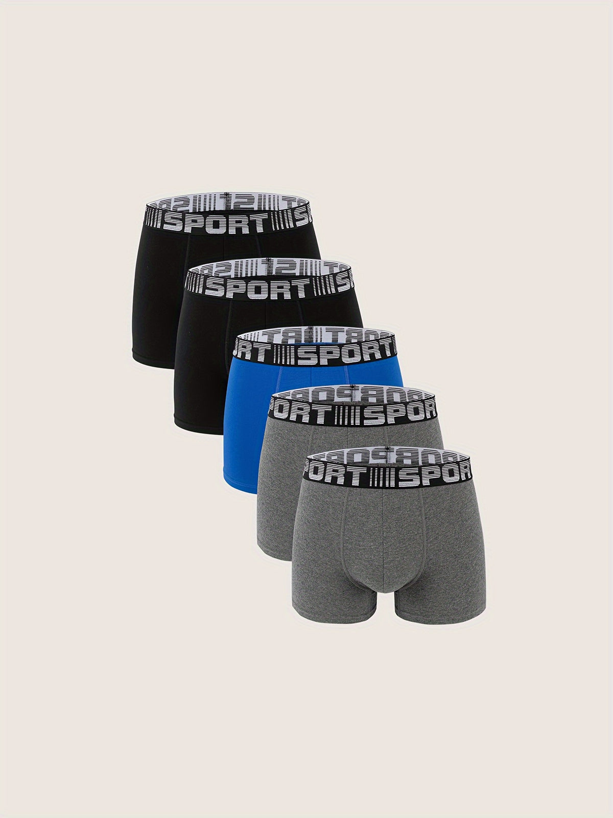 Boxer respirant coton homme — lot de 10, uni