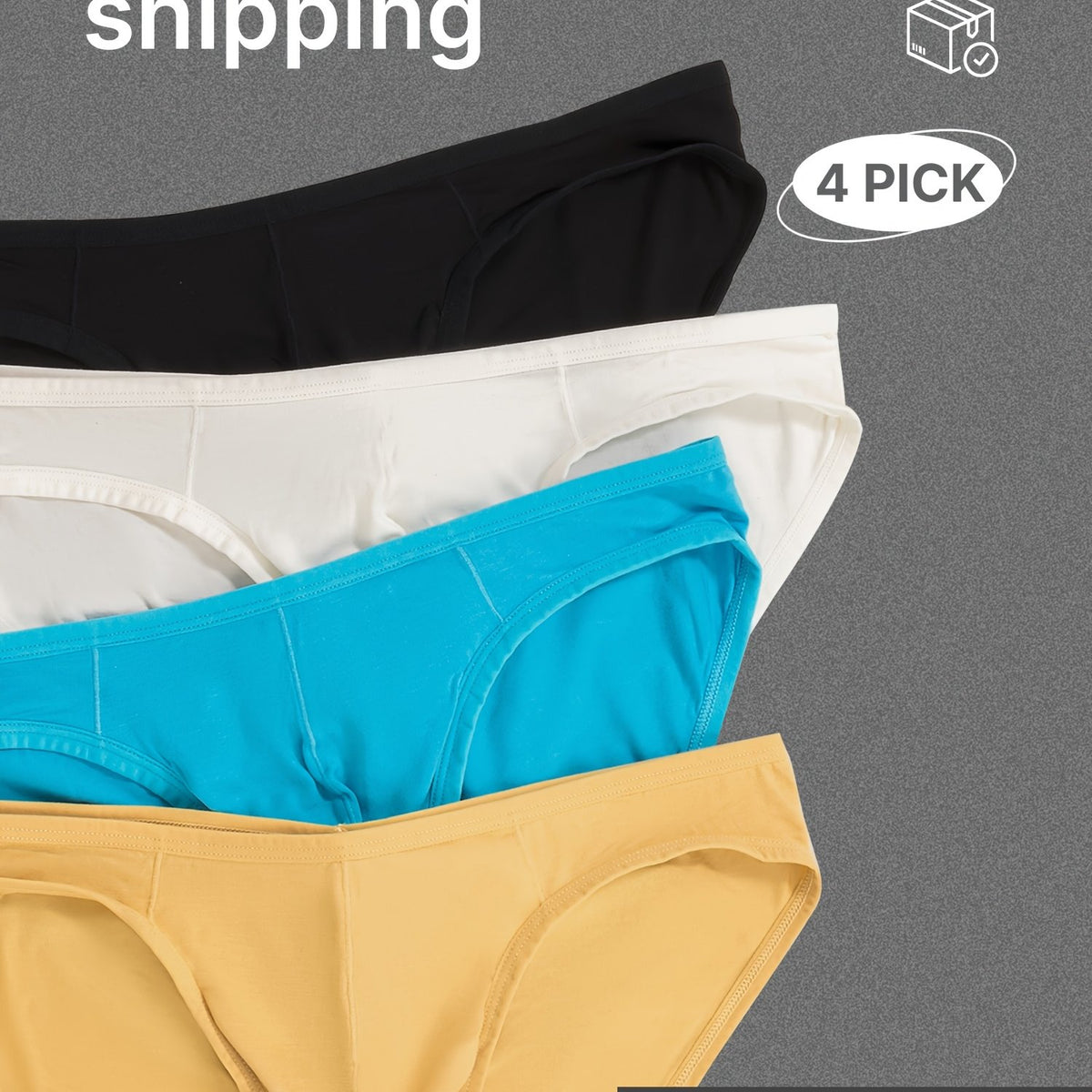 Pack de 4 pièces de couleurs mélangées A