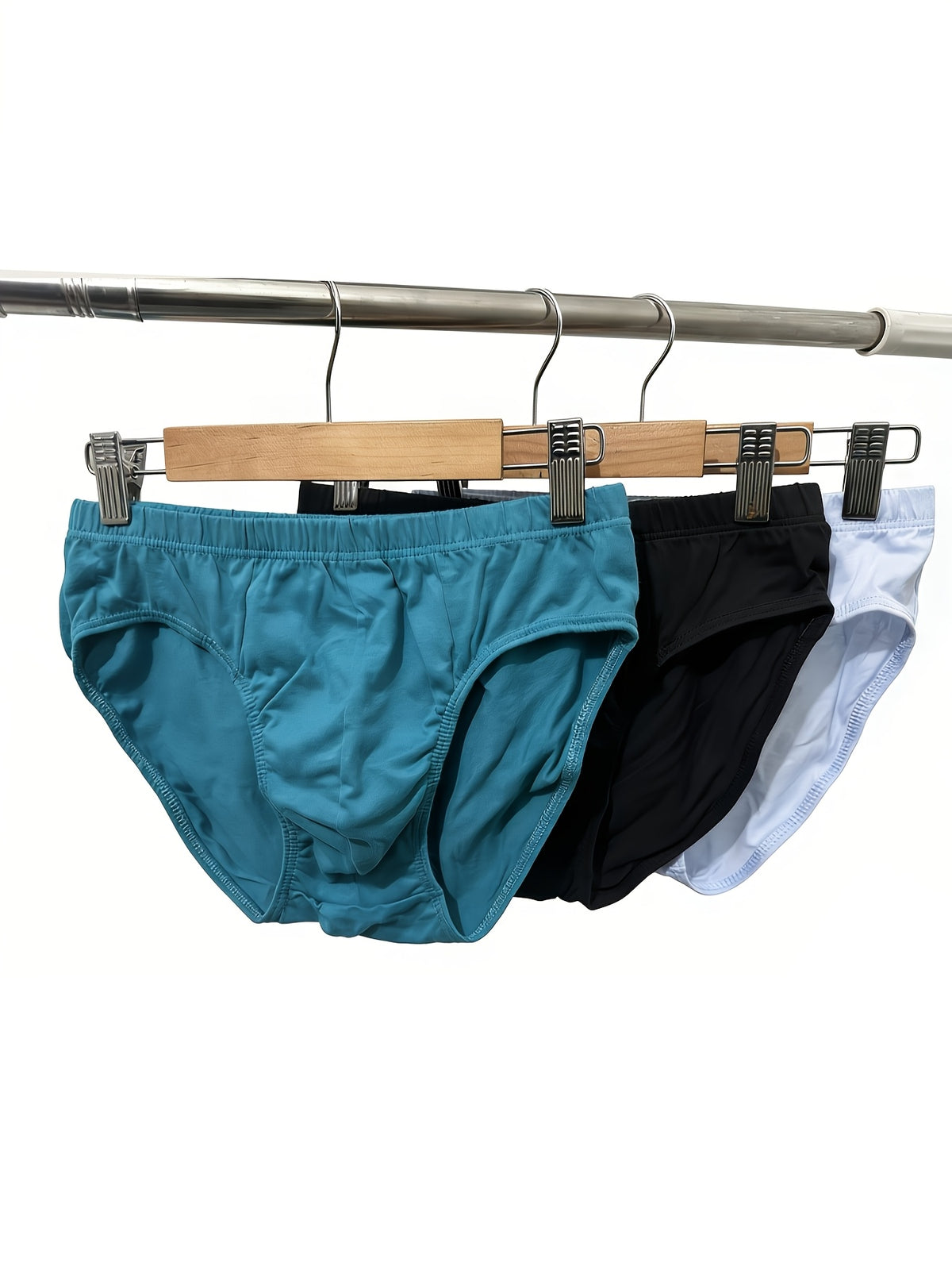 Slip large grande taille coton homme — lot de 7, uni