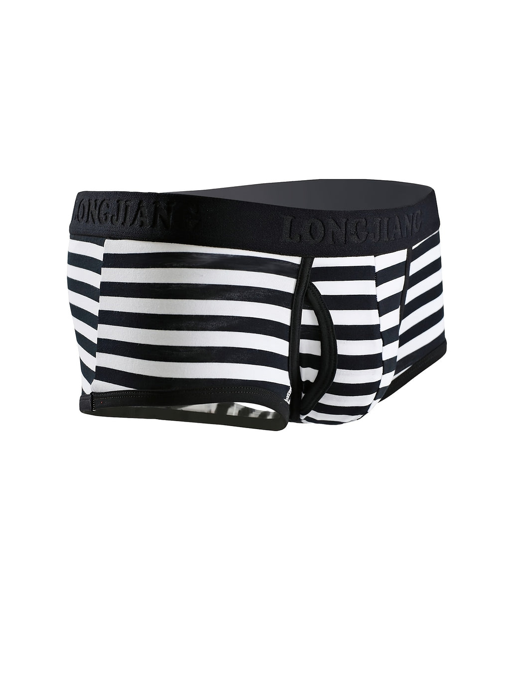 Boxer de sport respirant coton homme — lot de 4, rayé, assortiment A