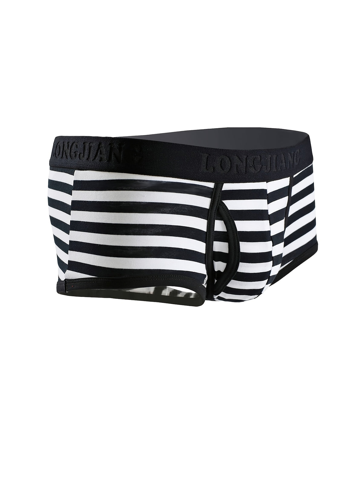 Boxer de sport respirant coton homme — lot de 4, rayé, assortiment A