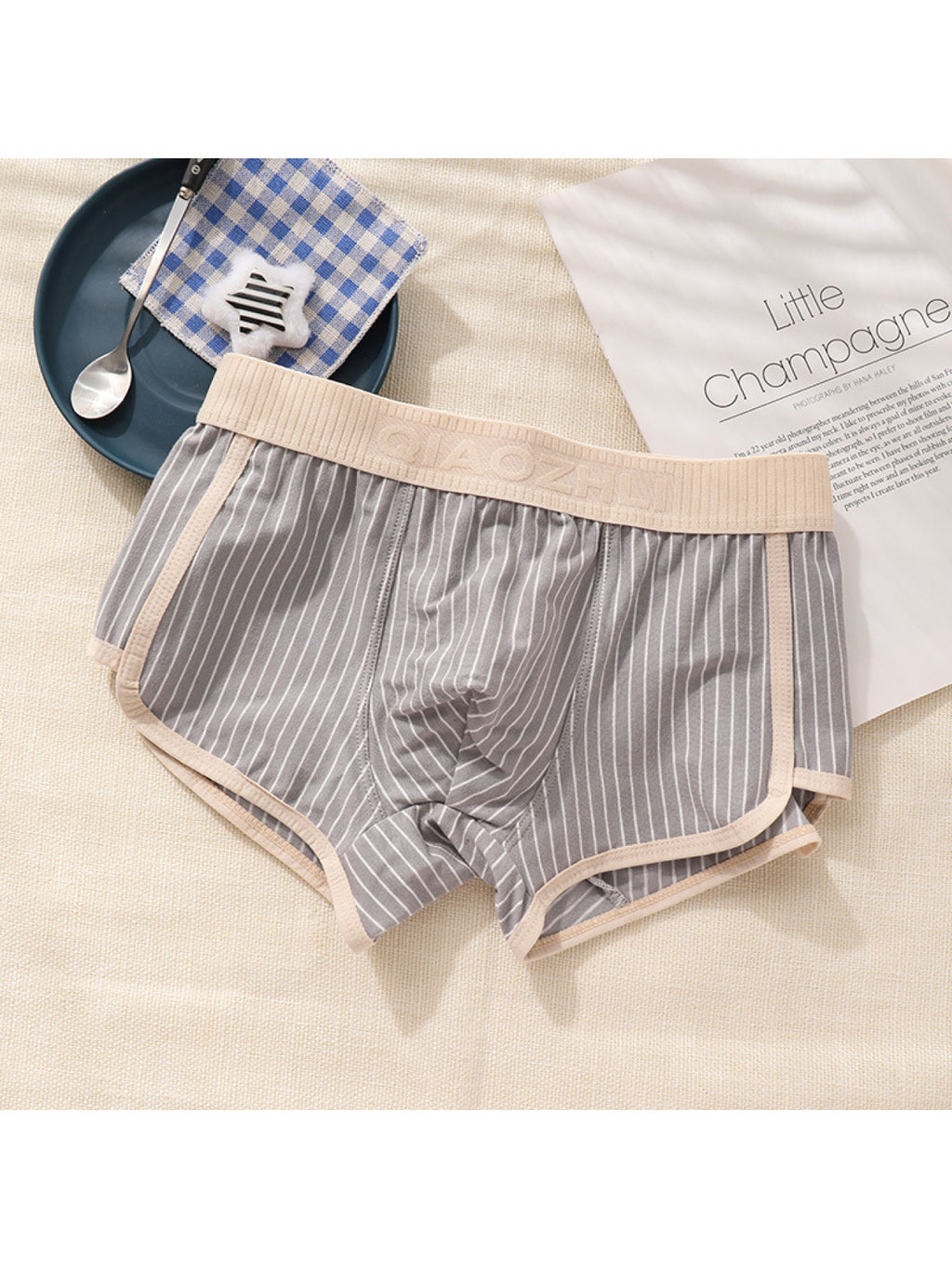 Boxer de sport respirant coton homme — lot de 8, uni