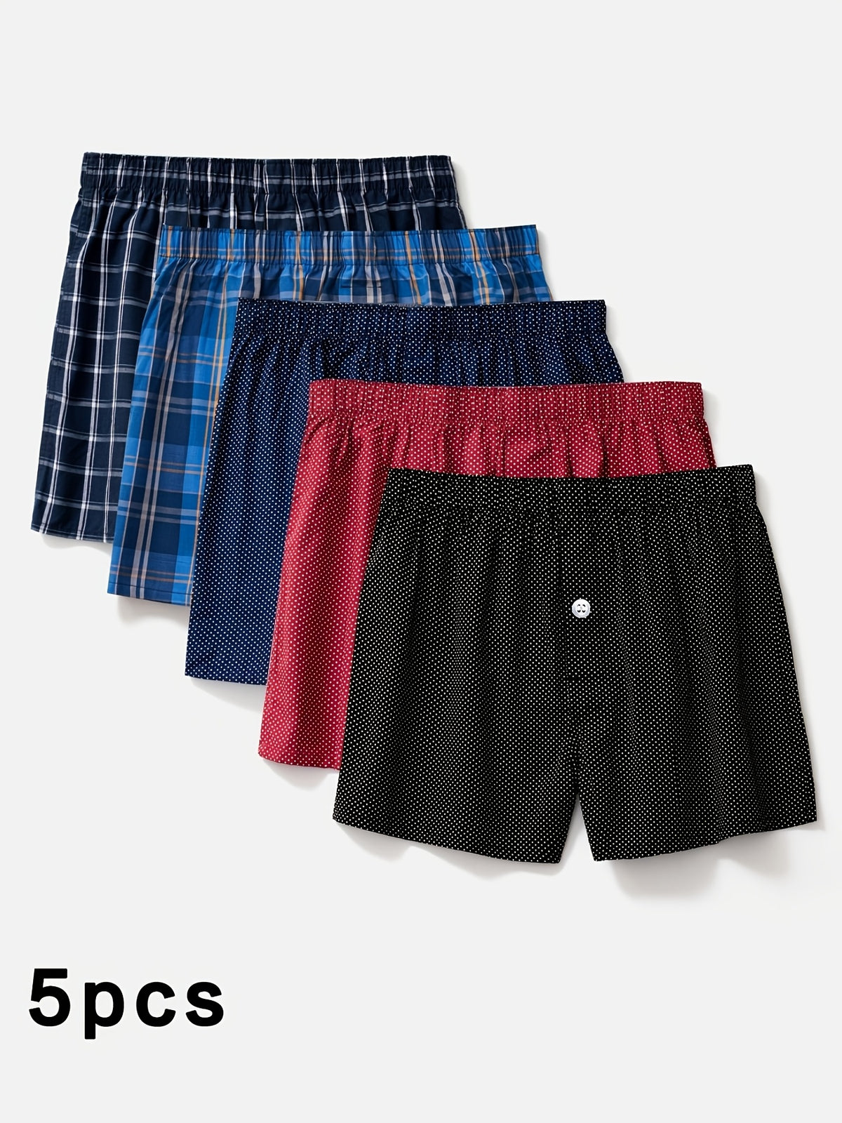 Boxer respirant coton homme — lot de 5