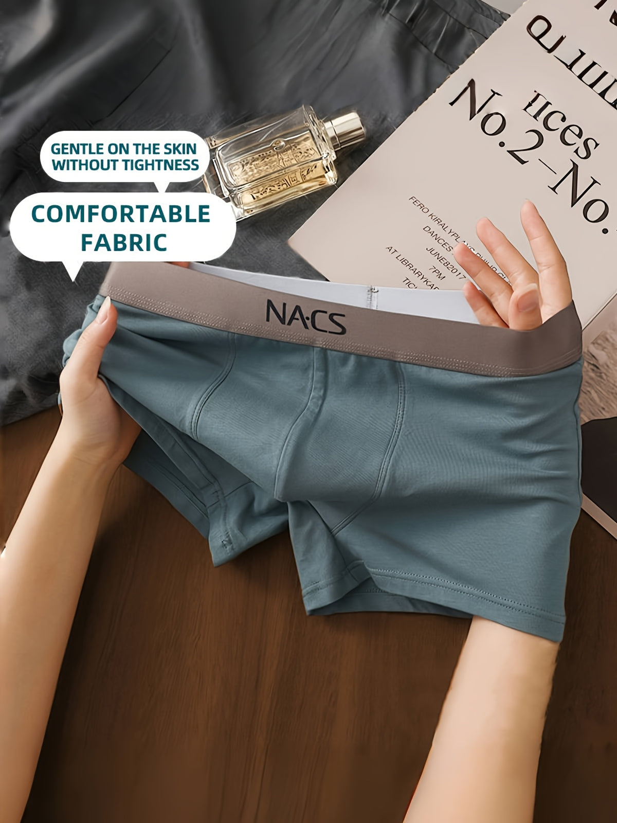 Boxer large de sport coton homme — lot de 4, imprimé
