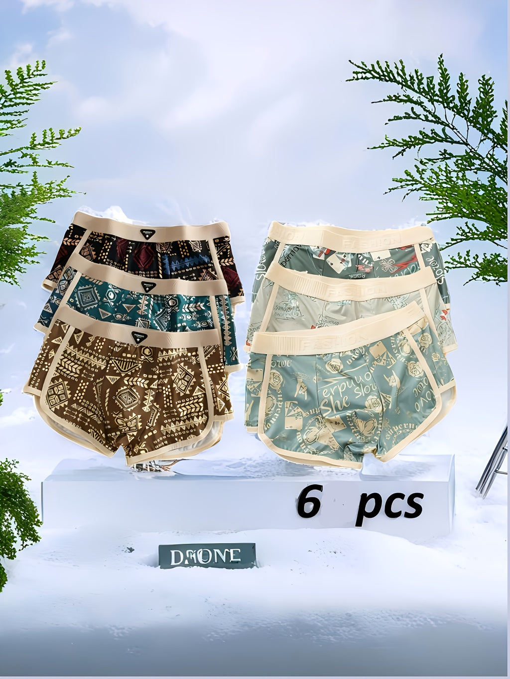 Boxer de sport microfibre homme — lot de 6, du XS au XL