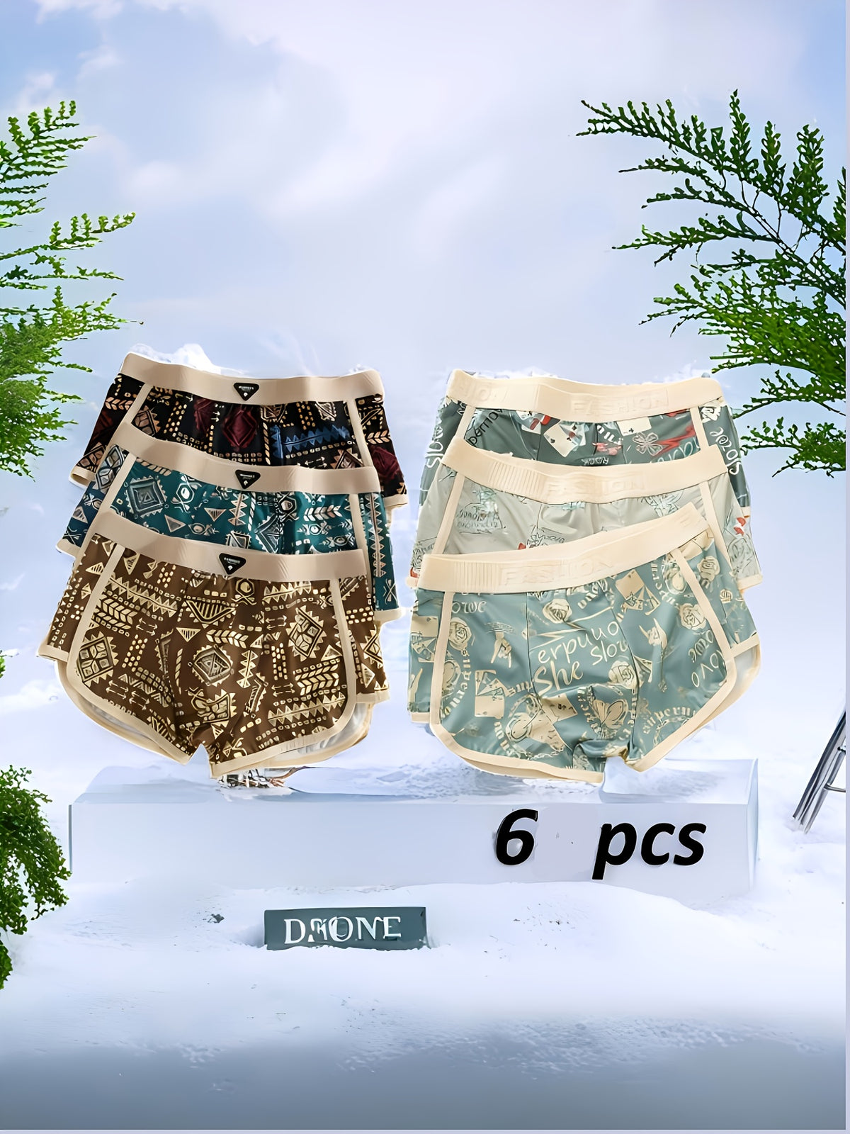 Boxer de sport microfibre homme — lot de 6, du XS au XL