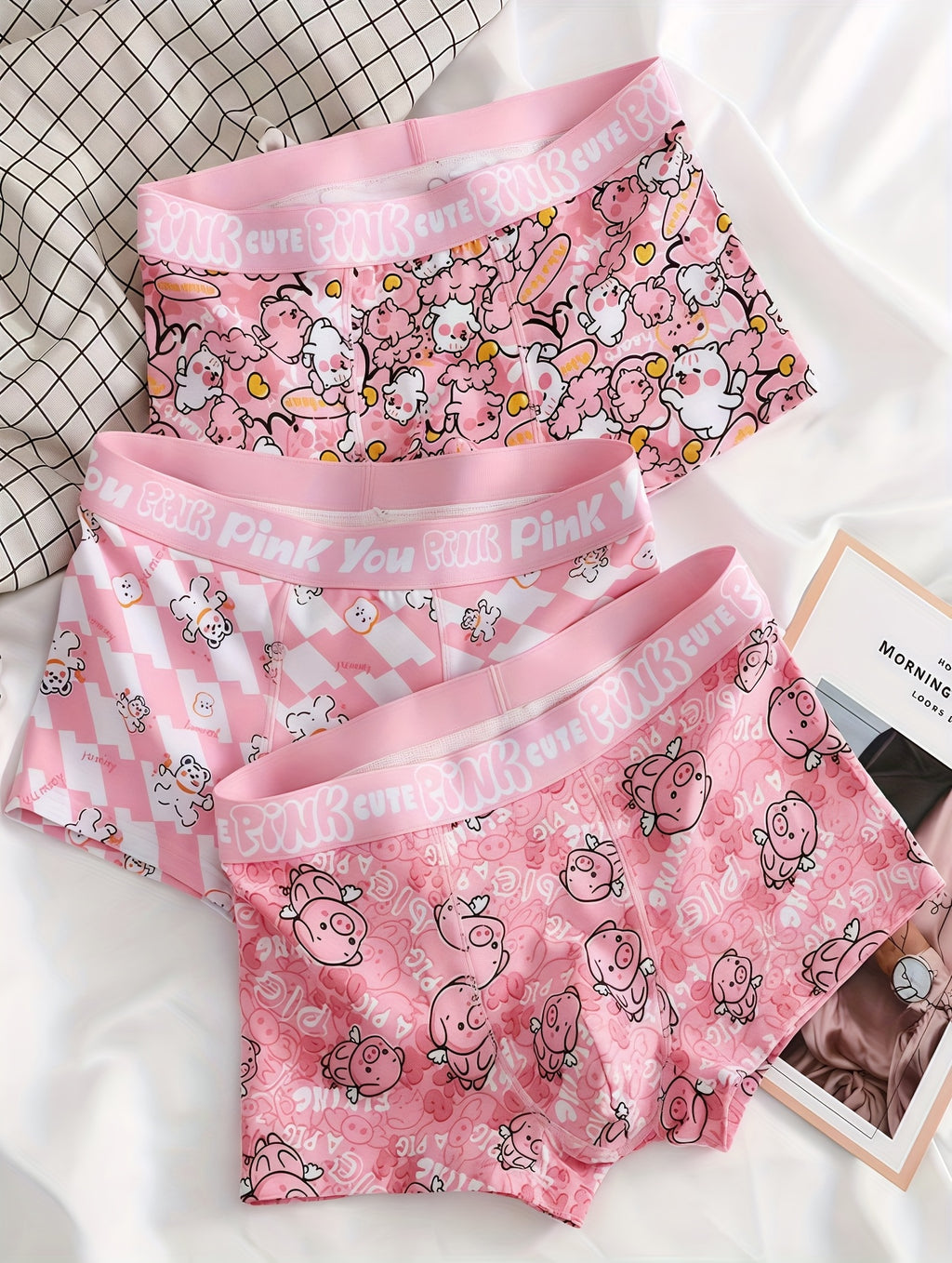 Boxer coton homme — lot de 3, assortiment S (modèle 2)