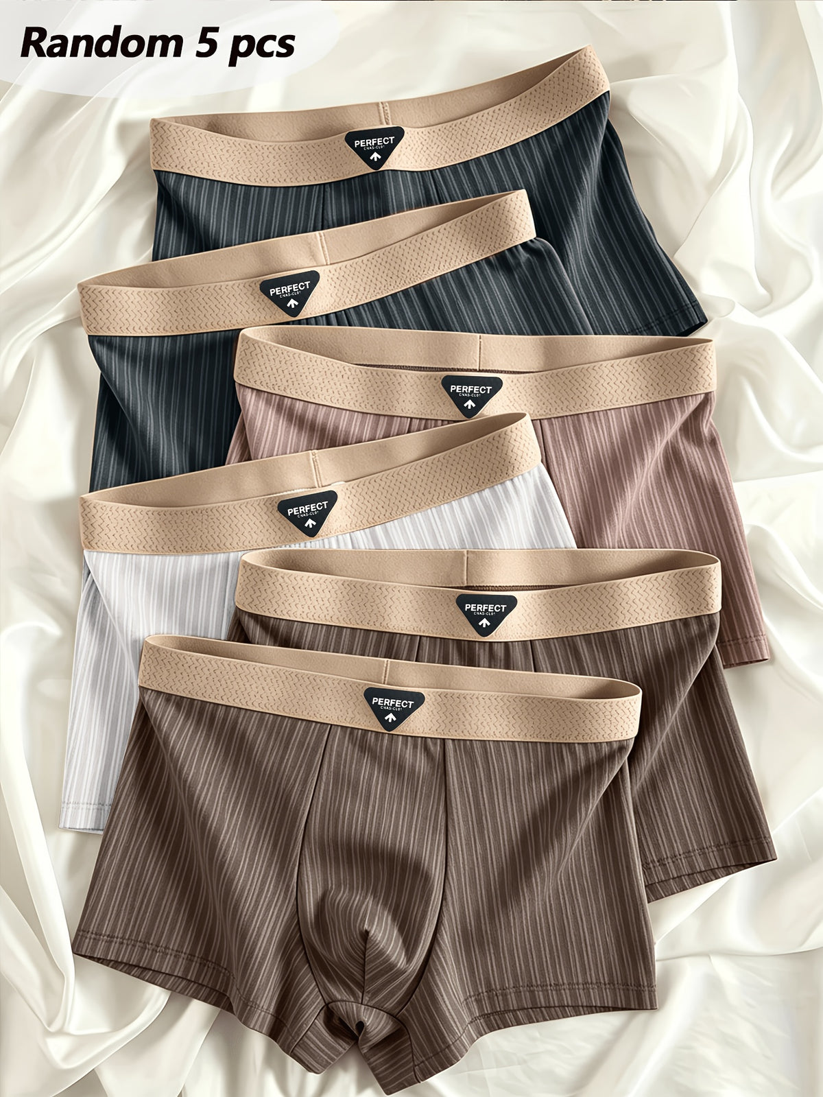 Boxer respirant microfibre homme — lot de 5, uni, du S au XL