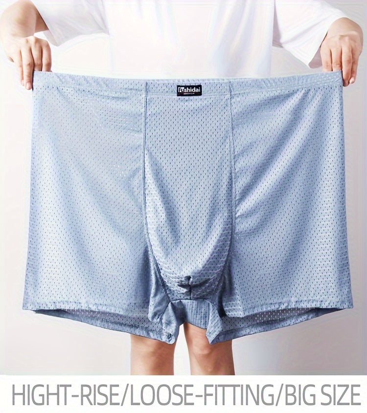 Boxer taille haute long microfibre homme — lot de 3