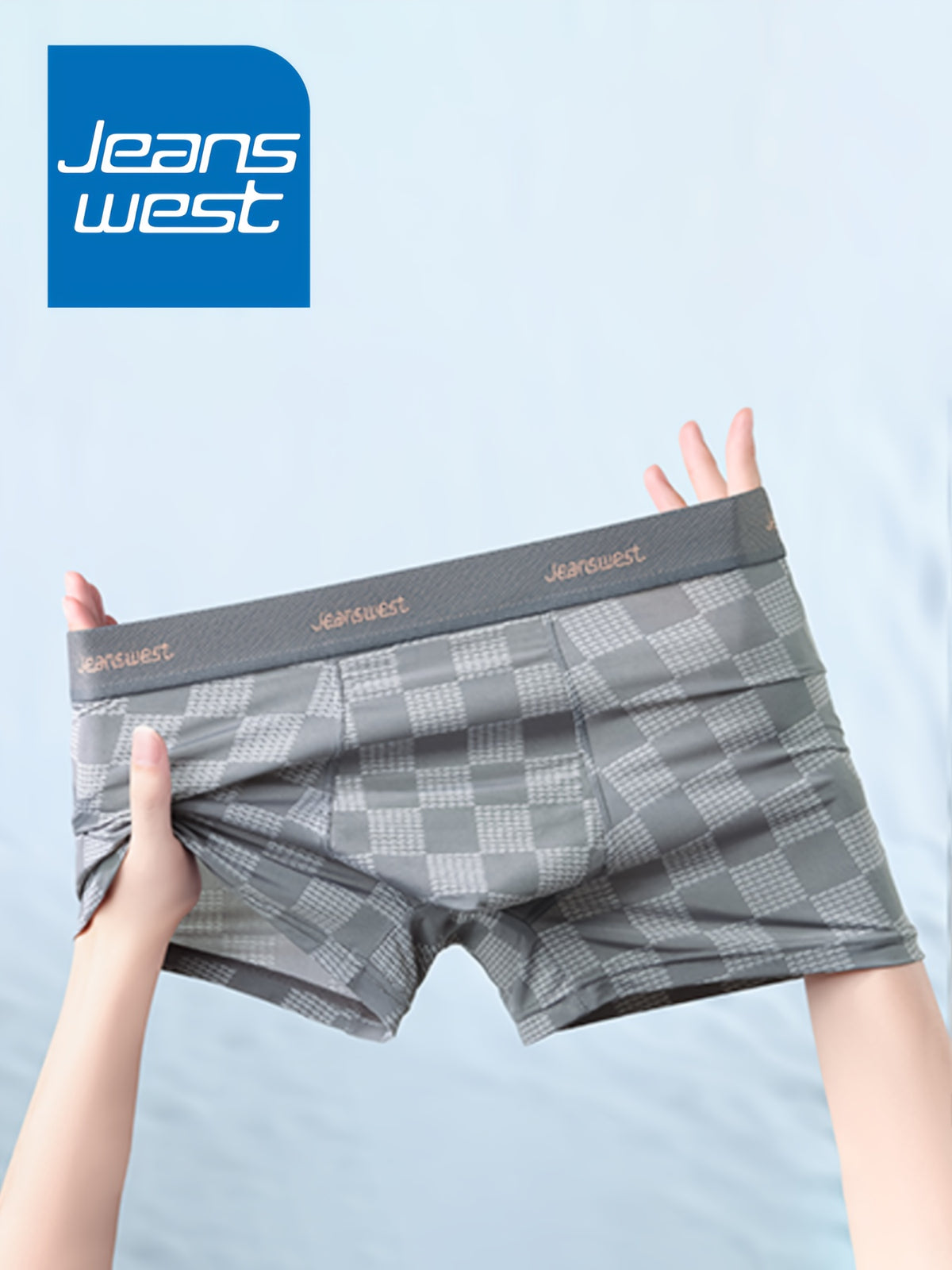 Boxer microfibre homme — lot de 4, à carreaux