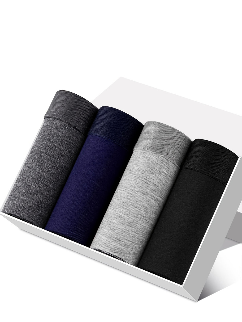 Boxer de sport respirant microfibre homme — lot de 4, uni
