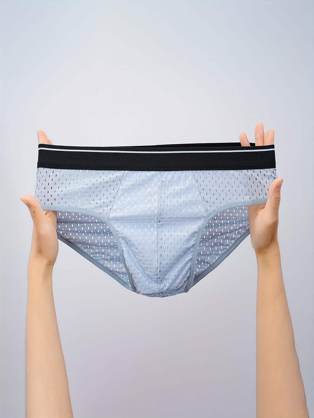 Slip grande taille respirant microfibre homme — lot de 10, uni