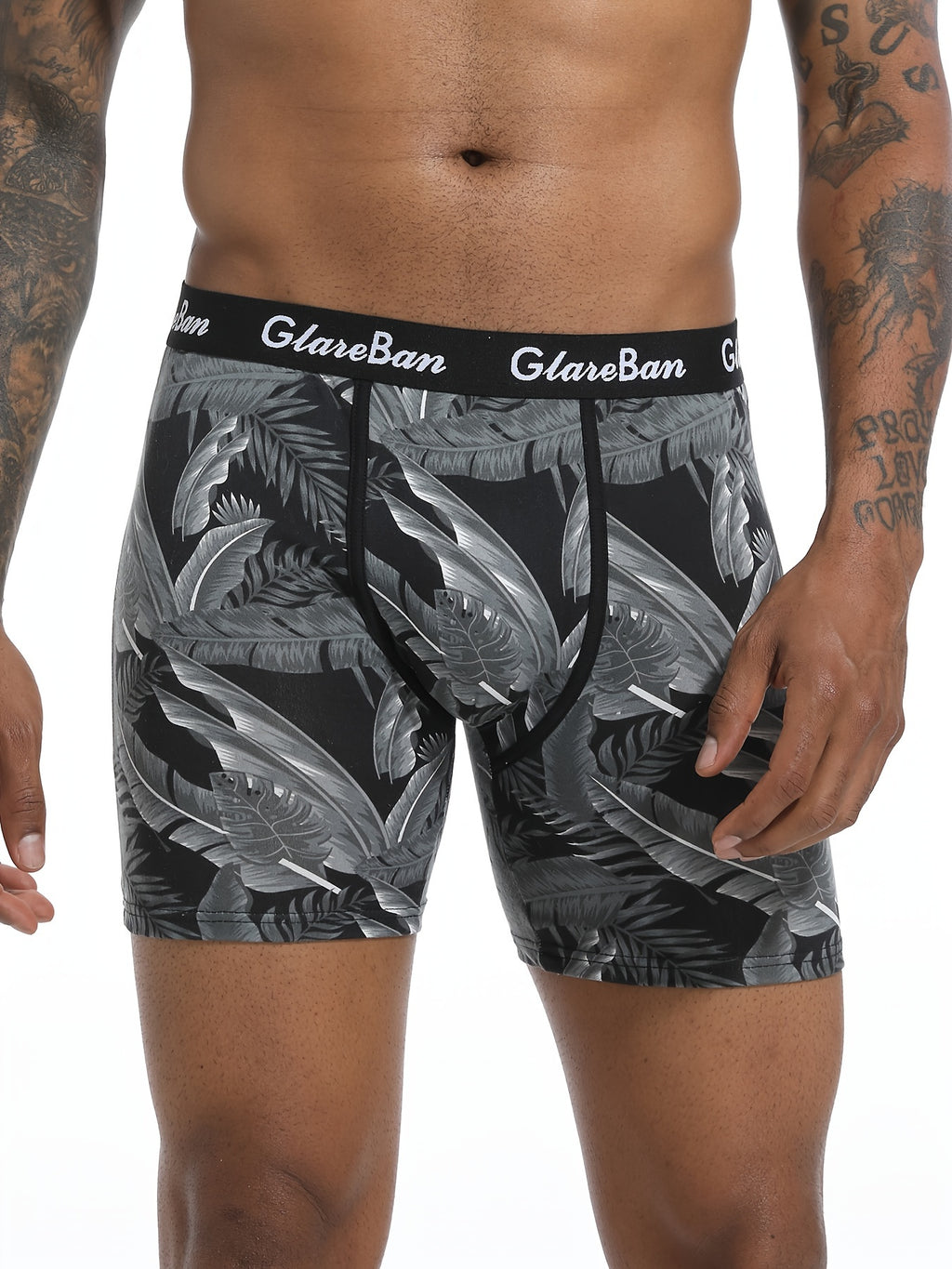 Boxer long microfibre homme — lot de 10, imprimé