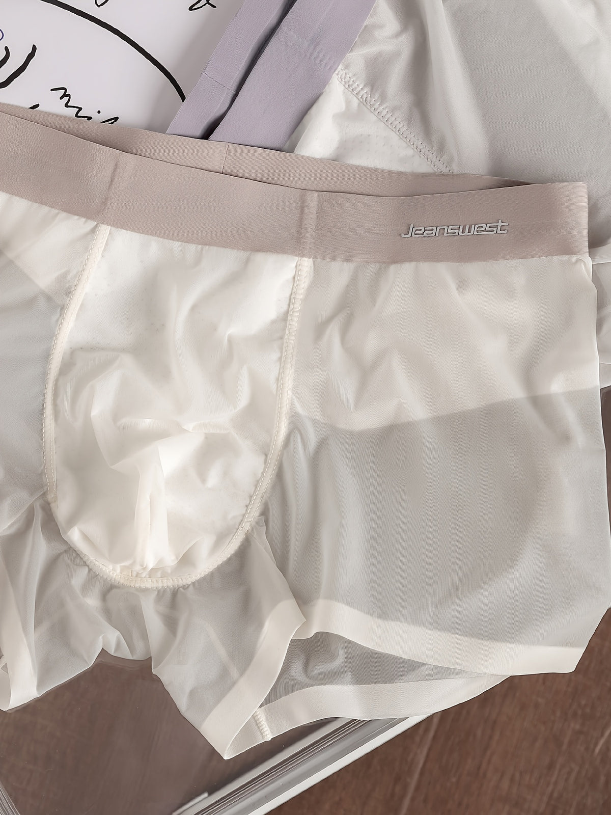 Boxer microfibre homme — lot de 4, uni, du S au XL