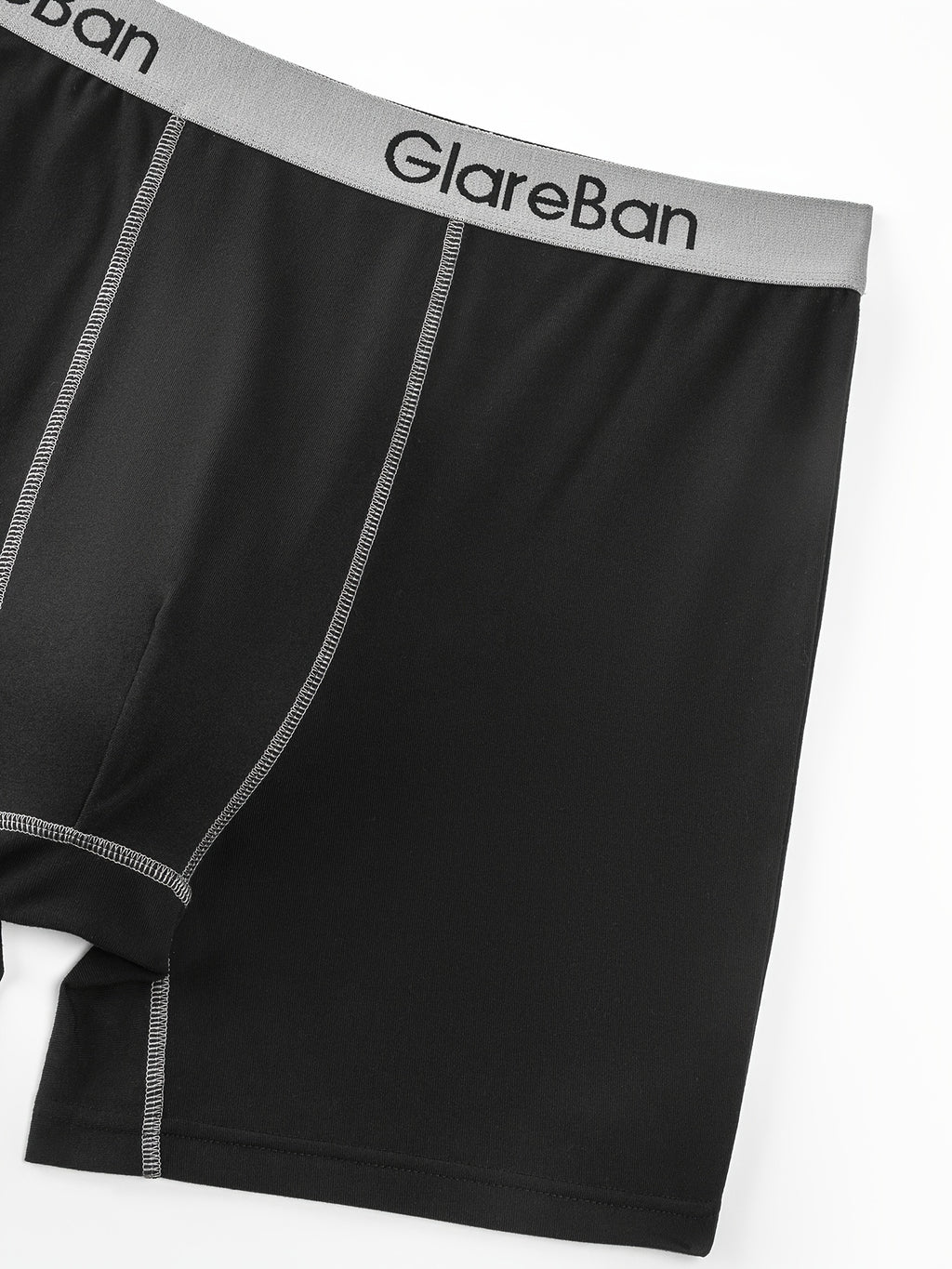 Boxer long microfibre homme — lot de 5, uni, assortiment E (modèle 2)