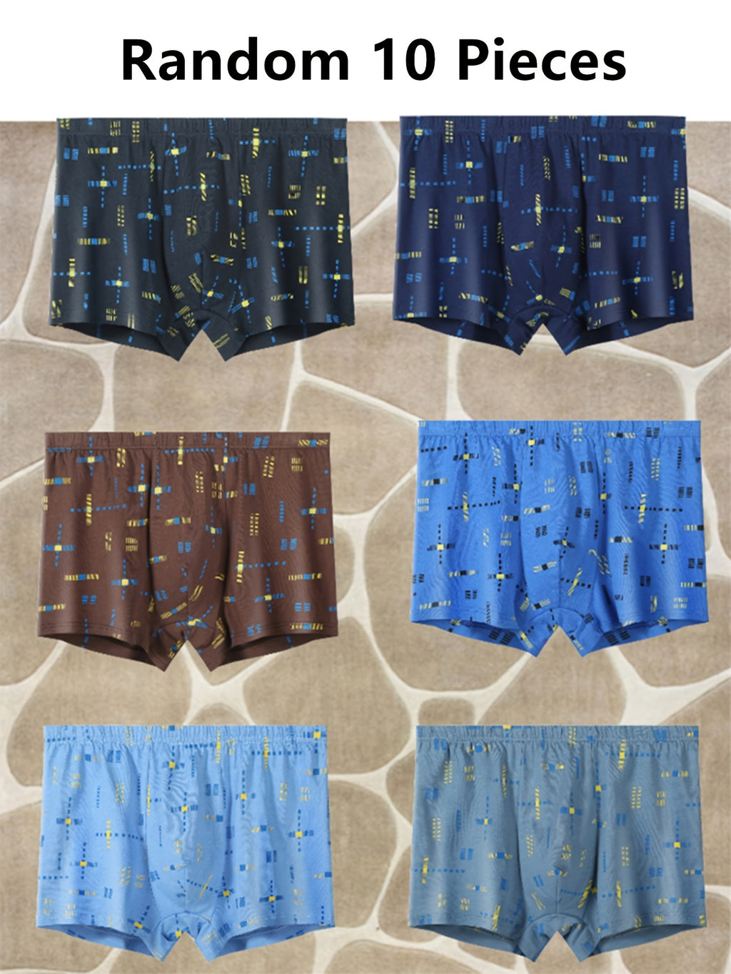 Boxer sans couture respirant coton homme — lot de 10