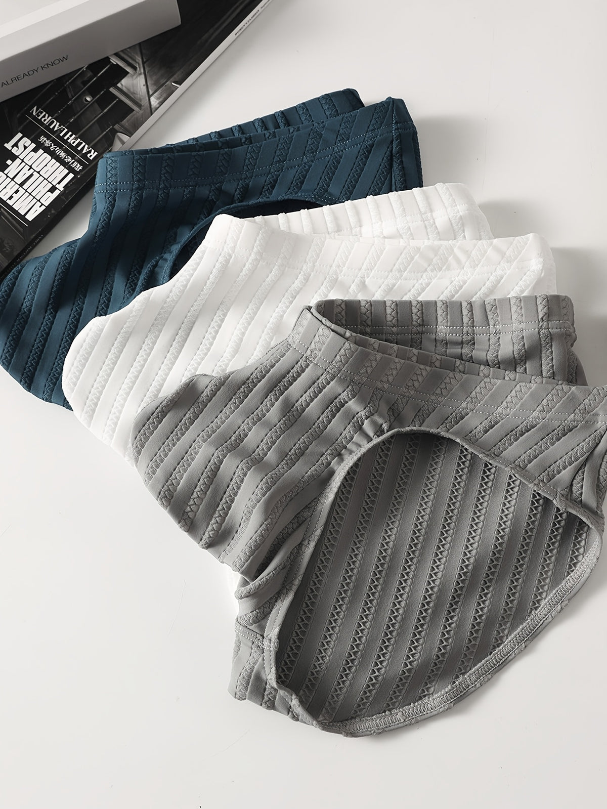 Slip sans couture de sport homme — lot de 3, uni