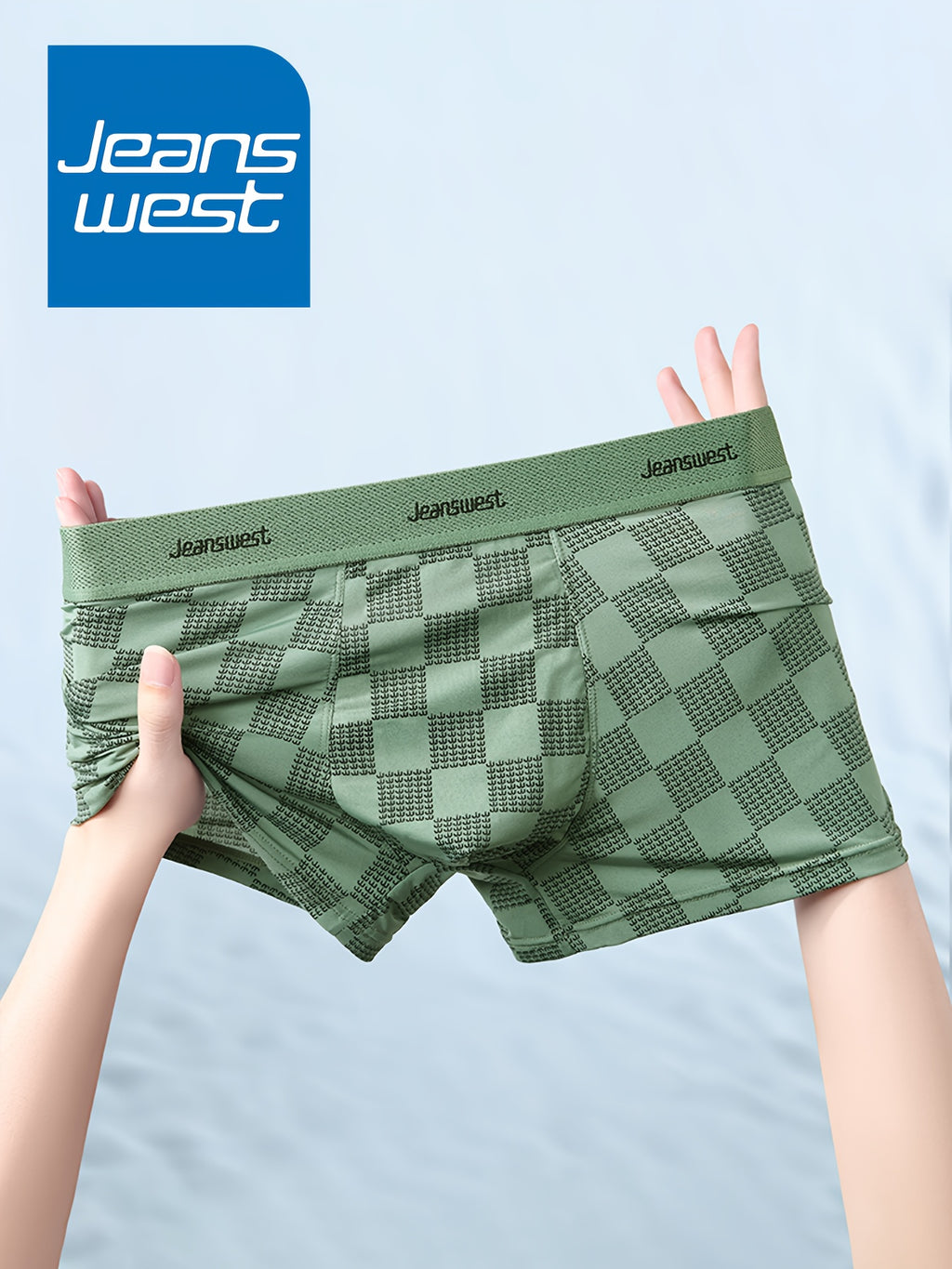 Boxer microfibre homme — lot de 4, à carreaux