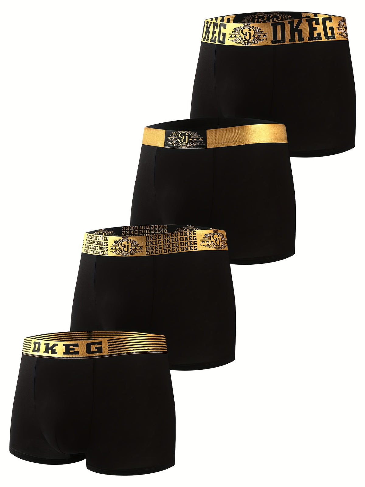 Boxer bambou homme — lot de 4, uni