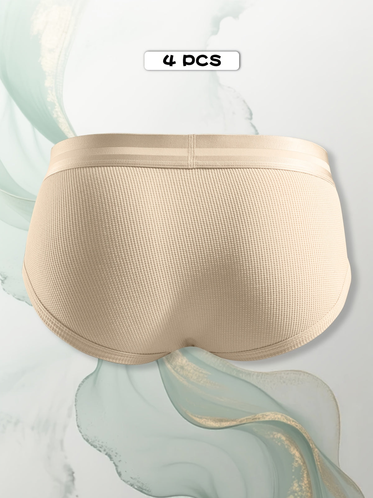 Slip respirant bambou homme — lot de 4, uni, assortiment A