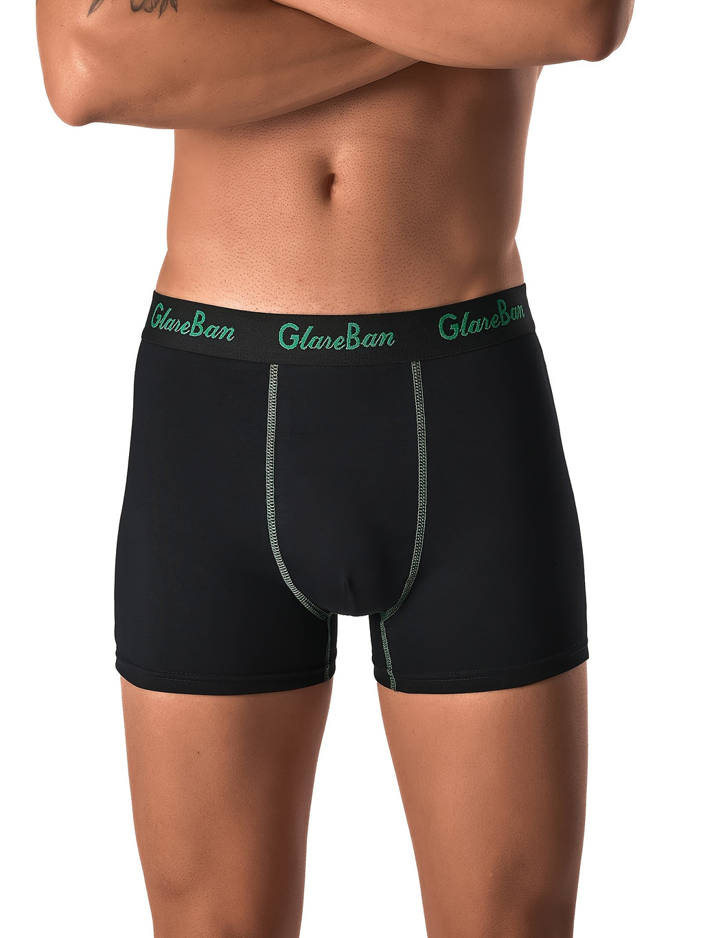 Boxer de sport coton homme — lot de 5, uni, assortiment E