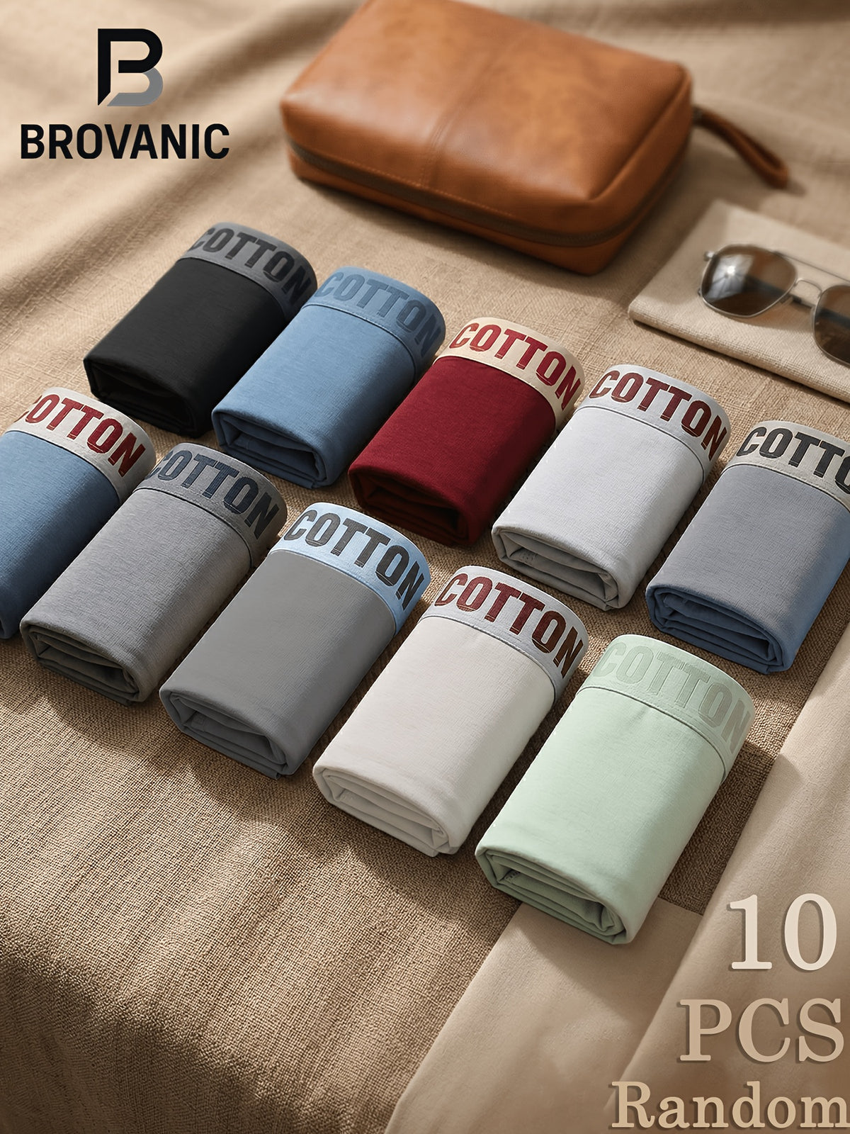 Boxer grande taille respirant coton homme, variétés assorties