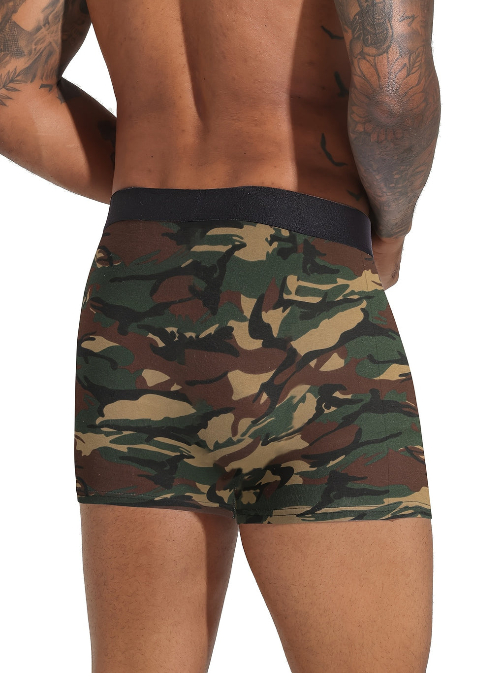 Boxer coton homme — lot de 5, imprimé, assortiment E