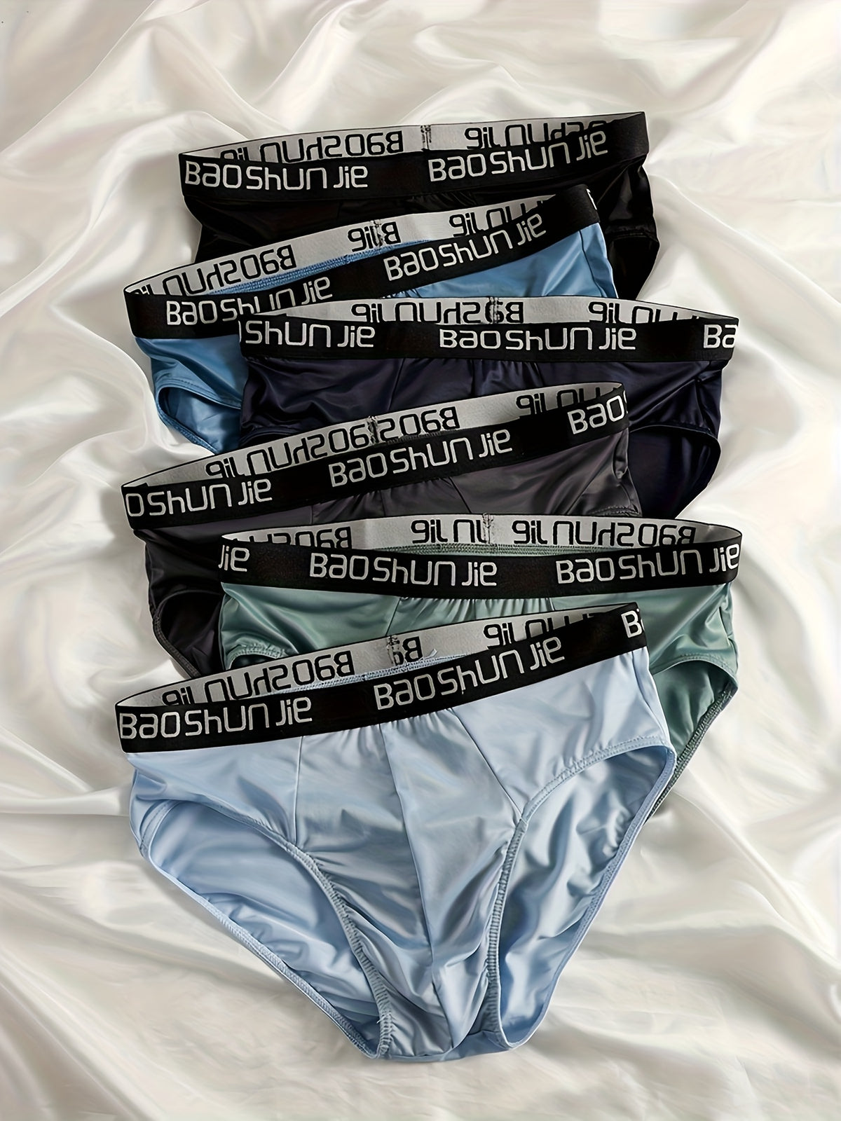 Slip respirant microfibre homme — lot de 6, imprimé, assortiment S, du XS au XXL