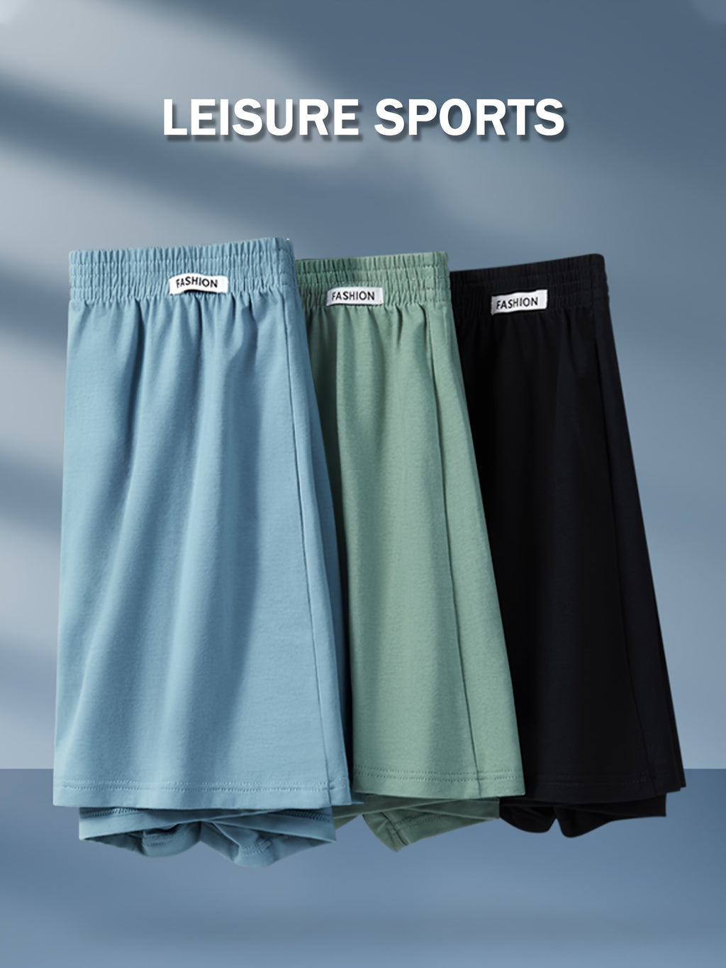 Boxer de sport respirant coton homme — lot de 5, uni, assortiment S, du S au XXL