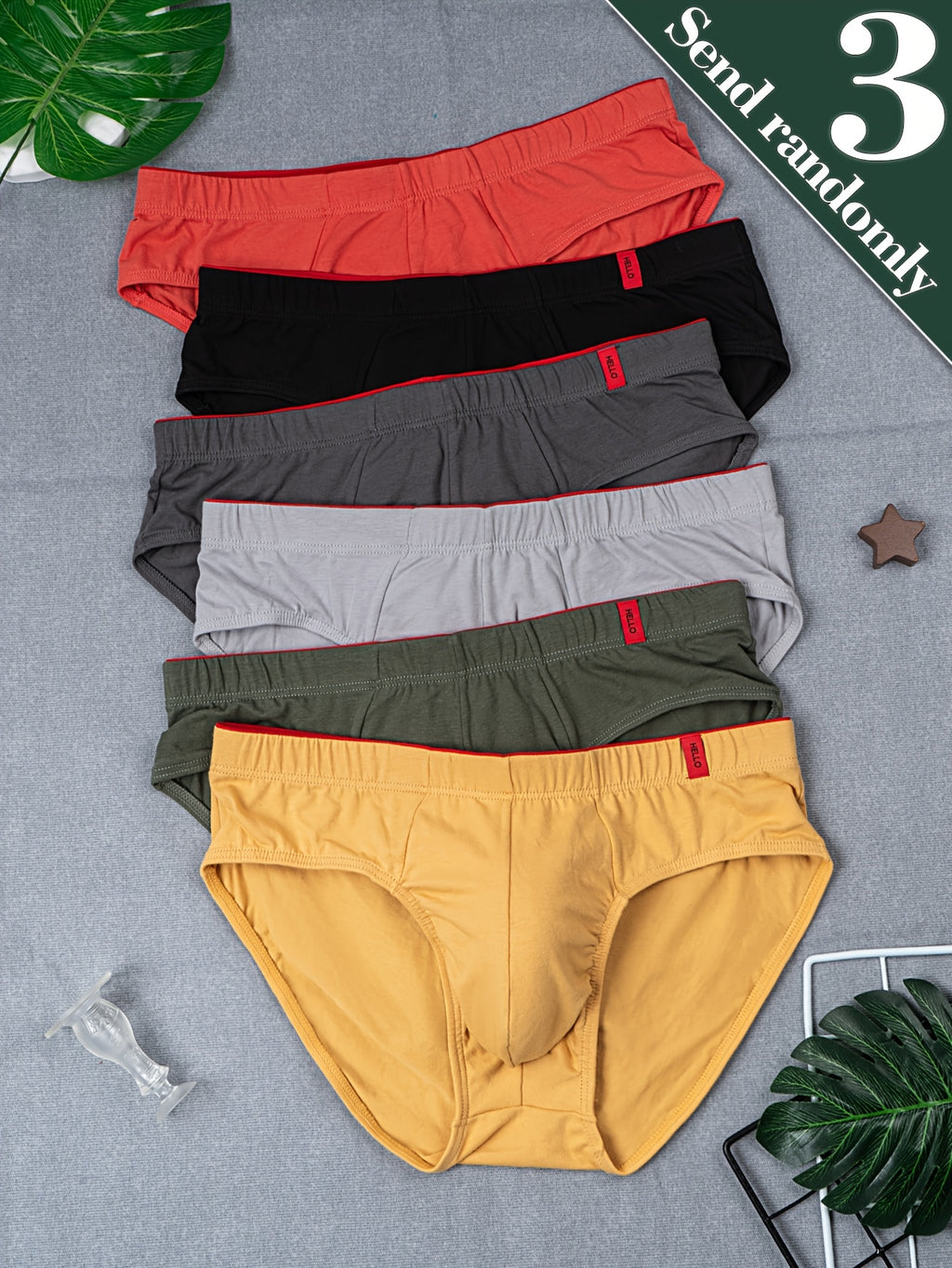 Slip moulant respirant microfibre homme — lot de 3