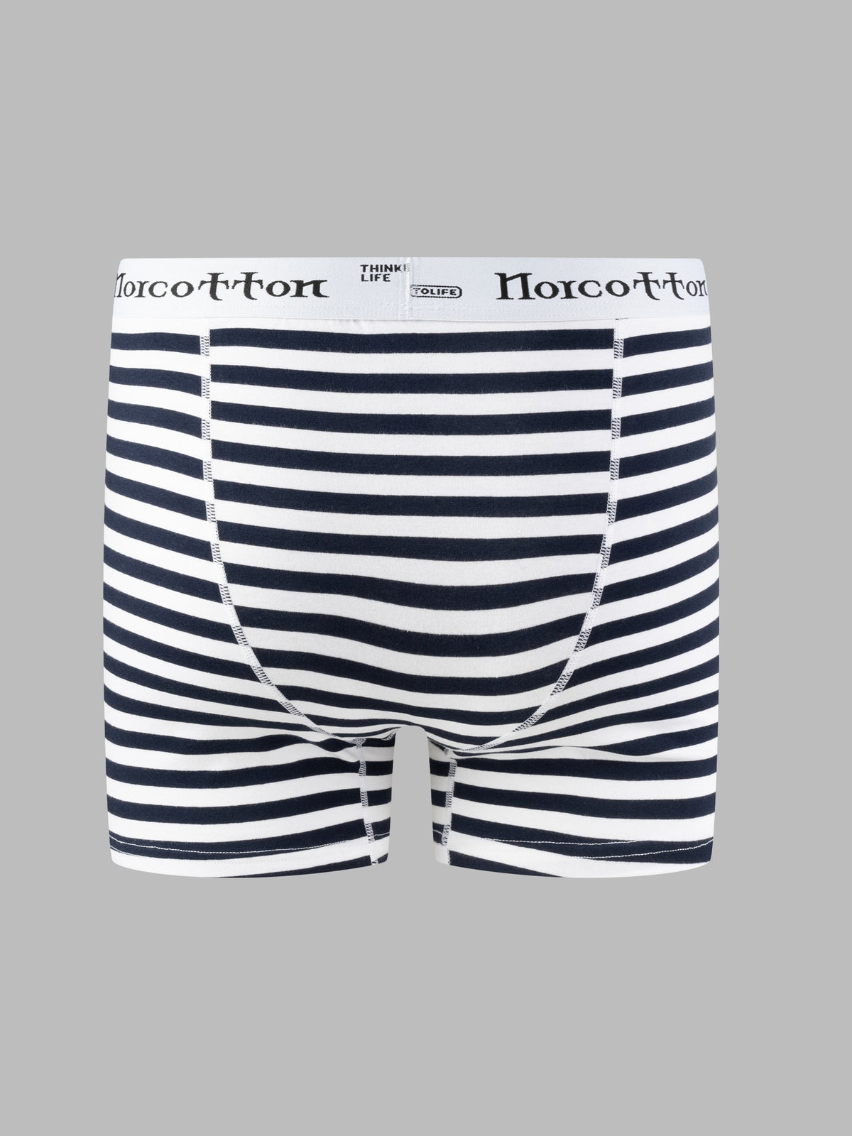 Slip taille haute respirant coton homme — lot de 4, rayé — vue 6
