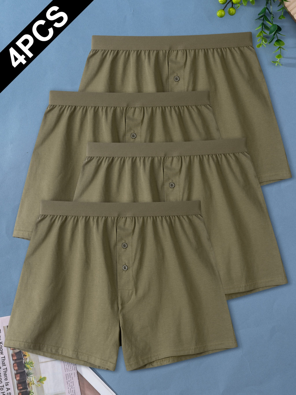 Boxer d'intérieur doux homme — lot de 4 — vue 11