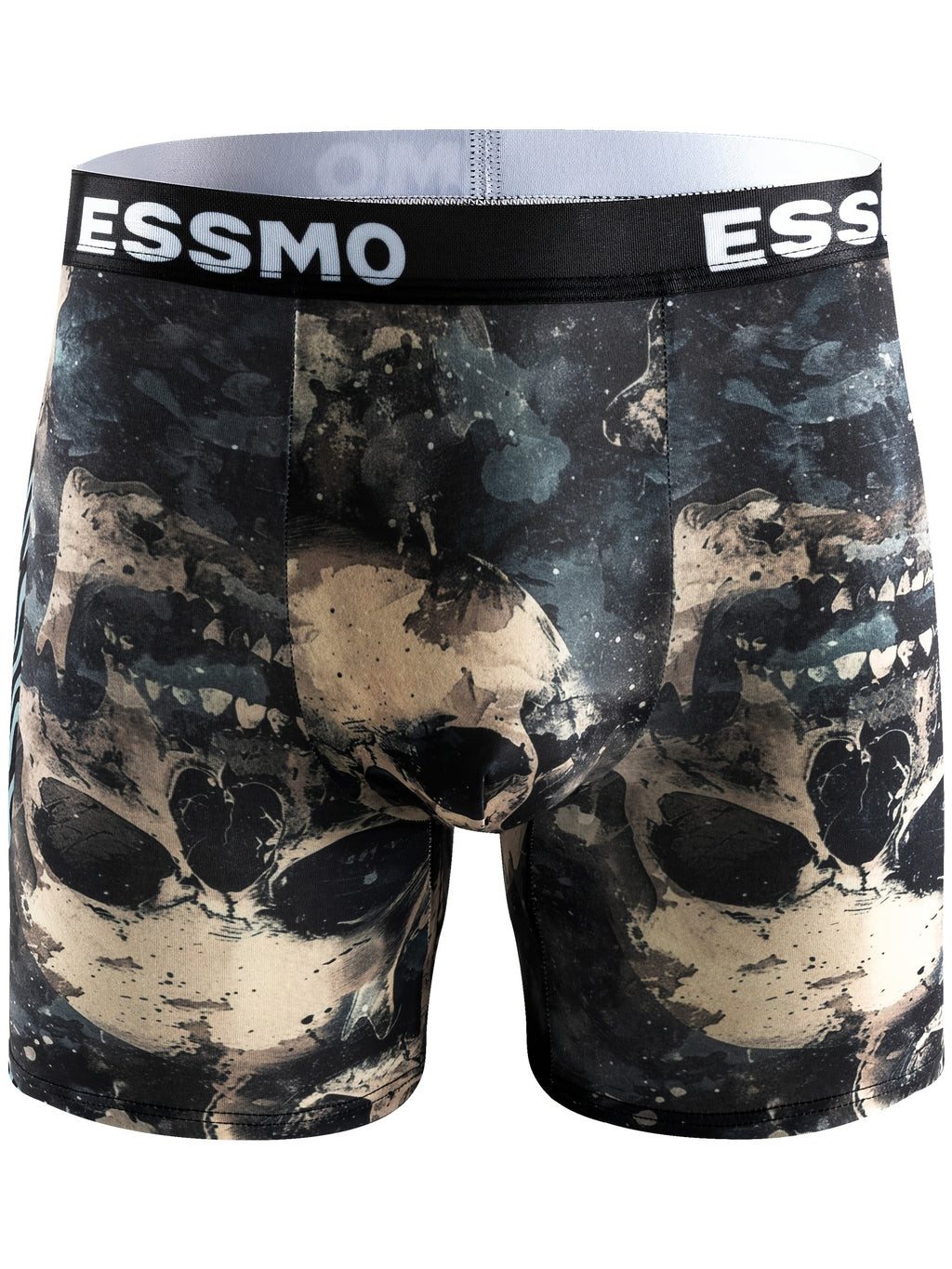 Boxer long microfibre homme — lot de 10, géométrique