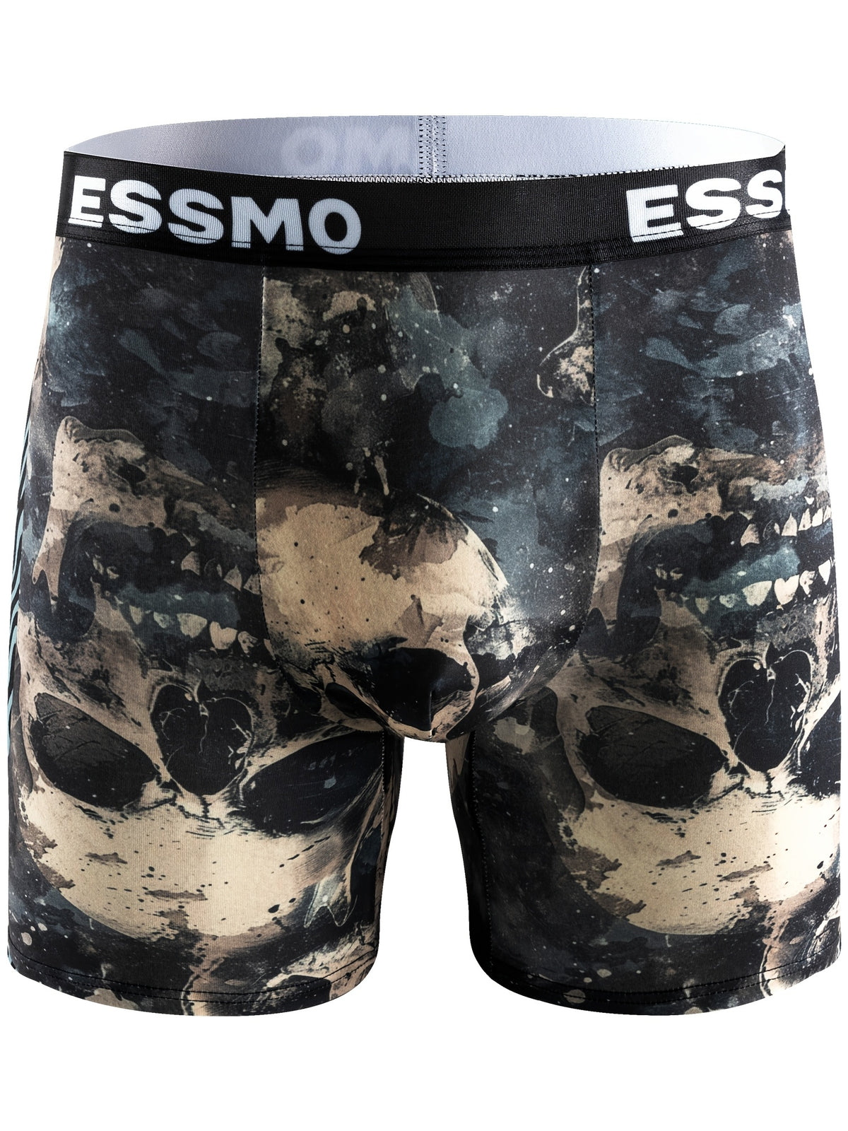 Boxer long microfibre homme — lot de 10, géométrique
