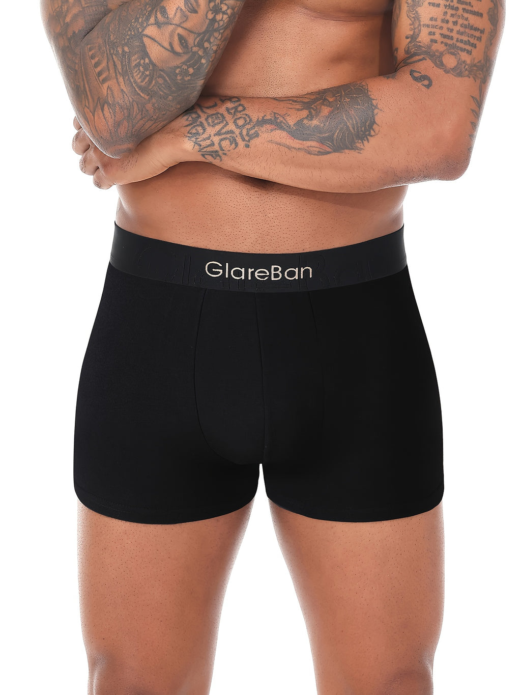 Boxer de sport coton homme — lot de 5, uni, assortiment E (modèle 2)